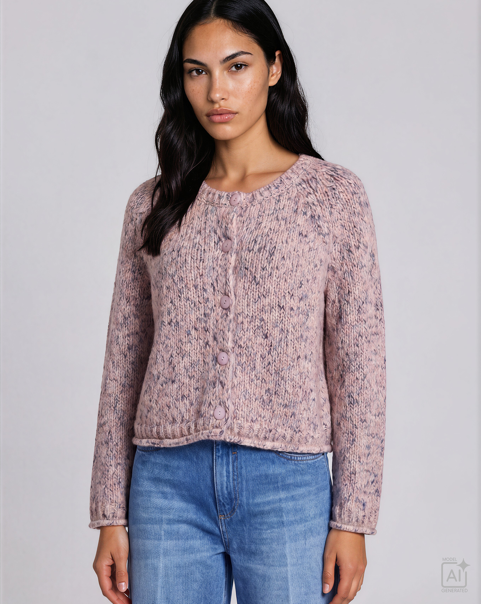 Smith & Soul Strickjacke rosa/ sand Smith & Soul Strickjacke rosa/ sand
