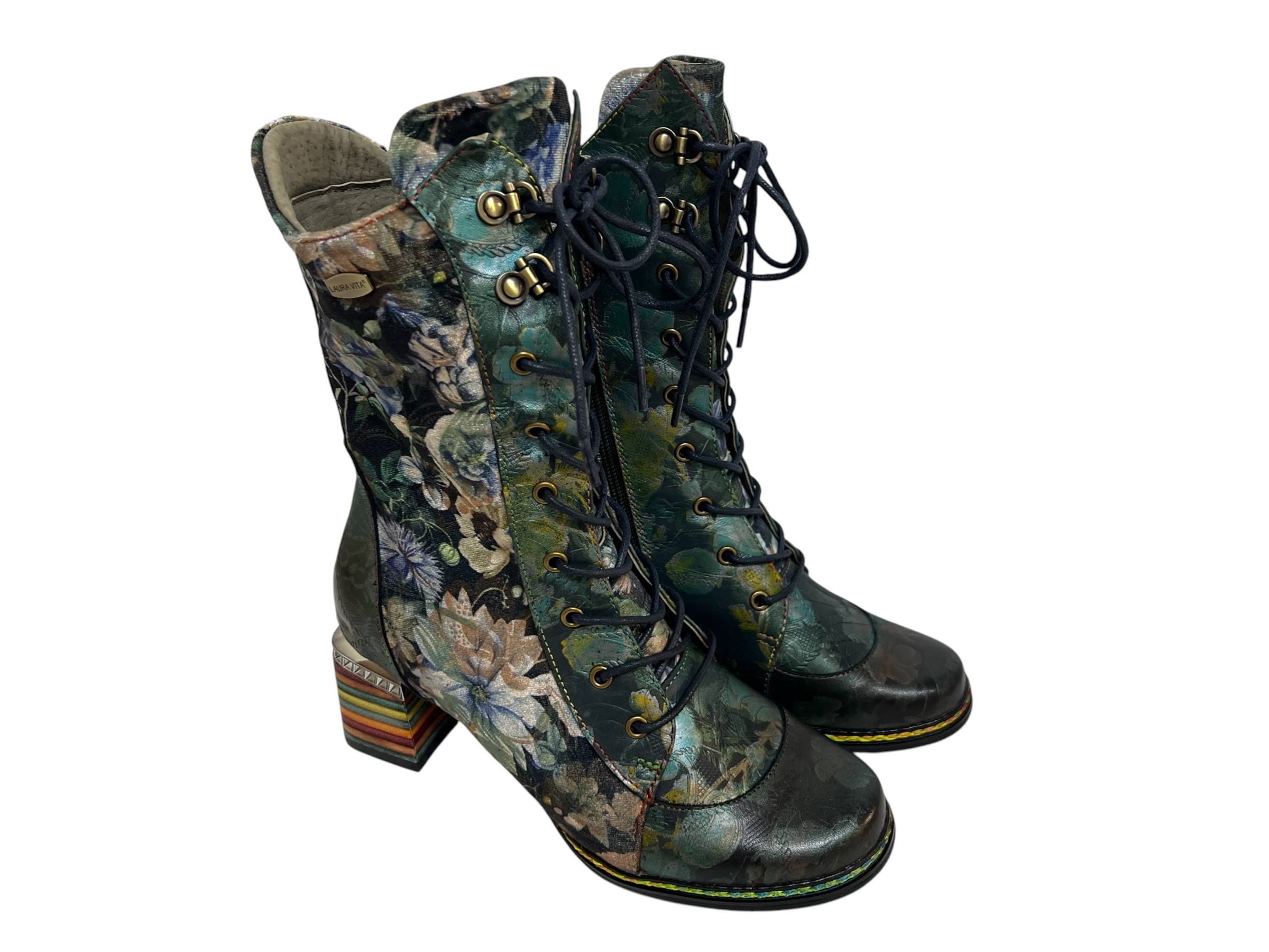 Laura Vita Stiefelette IBCANO grün Laura Vita Stiefelette IBCANO grün