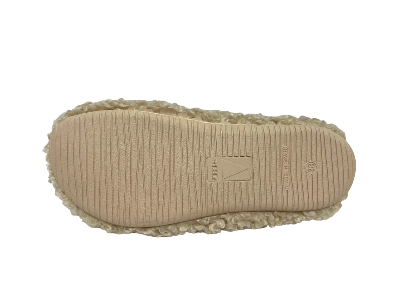 Verbenas Hausschuhe YORK CURLY beige