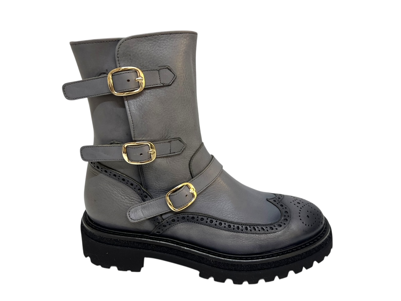 Calce Stiefeletten Bikerboots grau Calce Stiefeletten Bikerboots grau