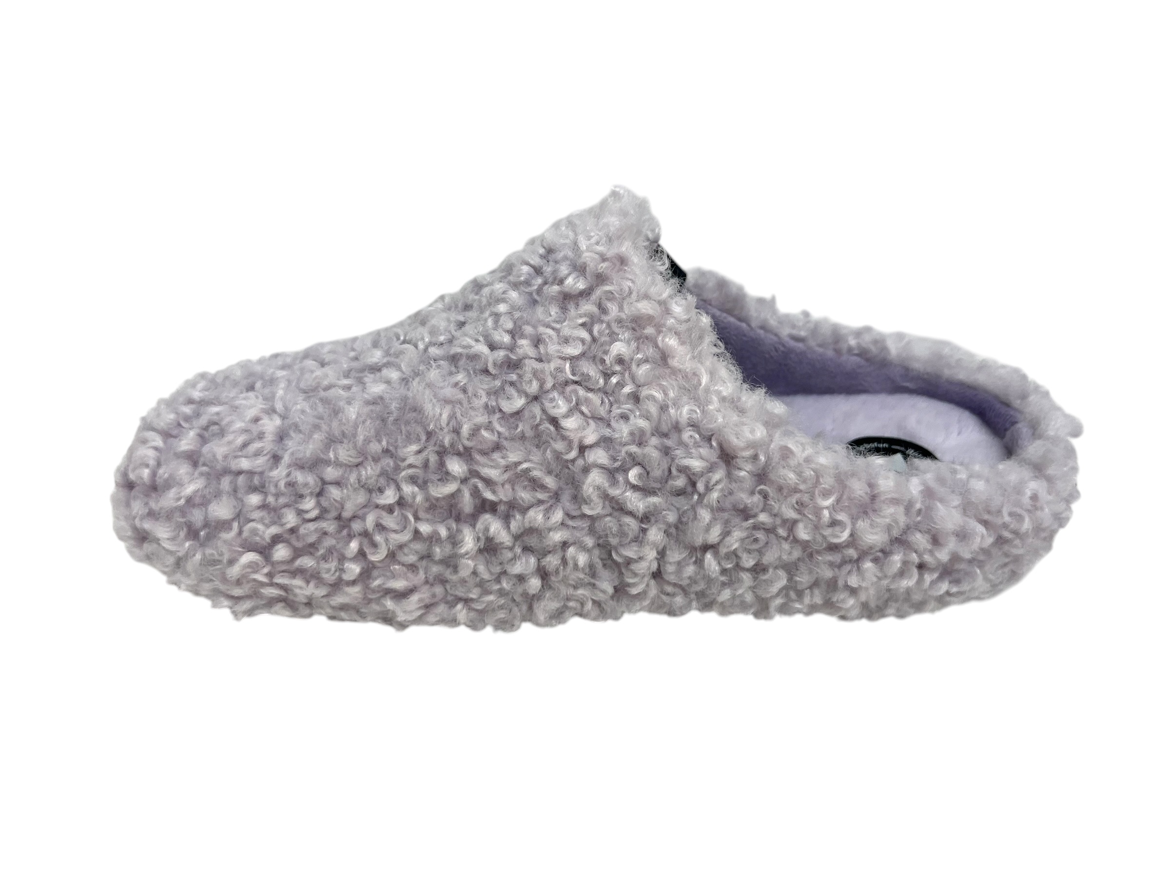 Verbenas Hausschuhe YORK CURLY malva
