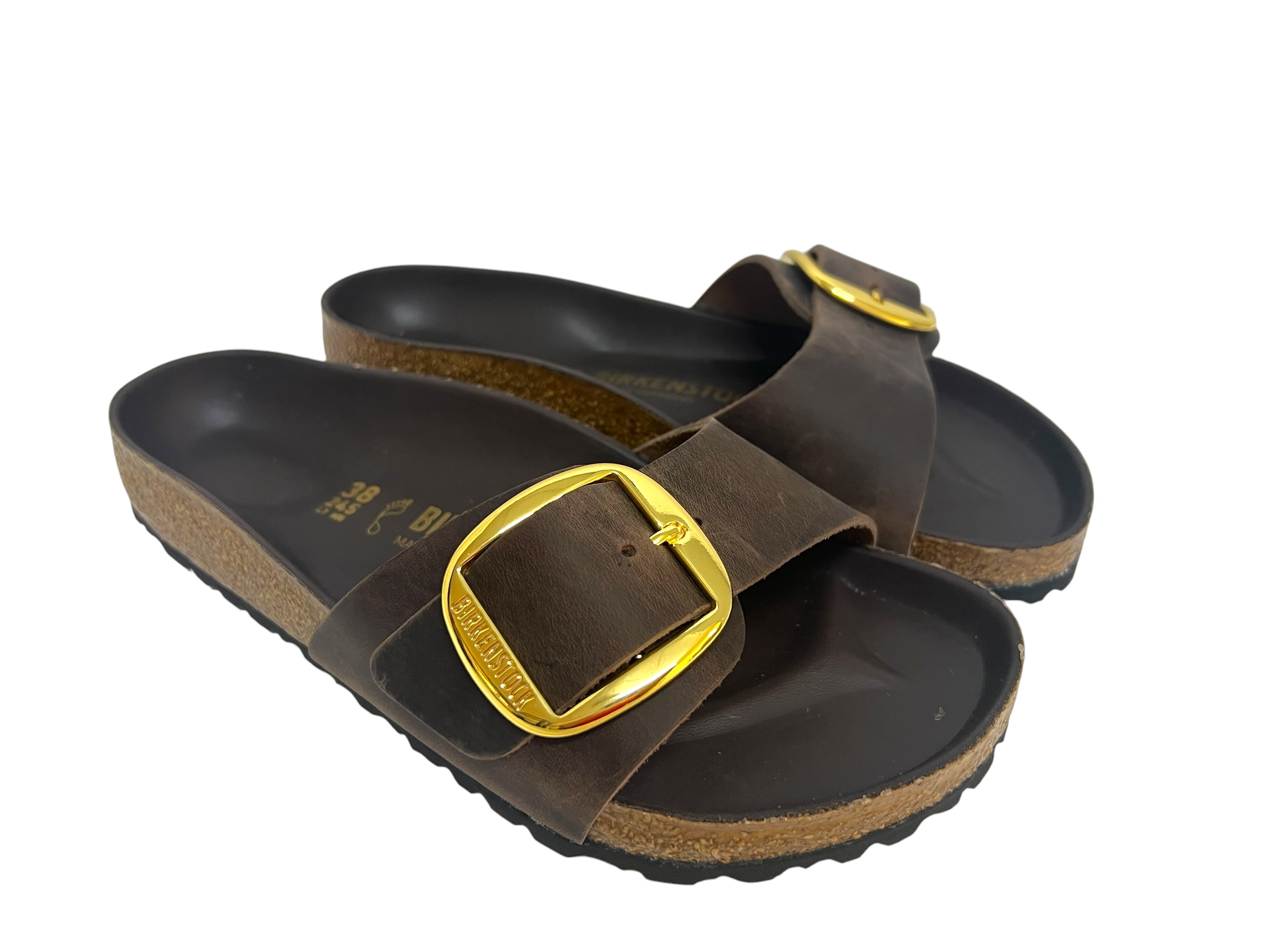 Birkenstock Pantoletten MADRID Big Buckle dunkelbraun Birkenstock Pantoletten MADRID Big Buckle dunkelbraun