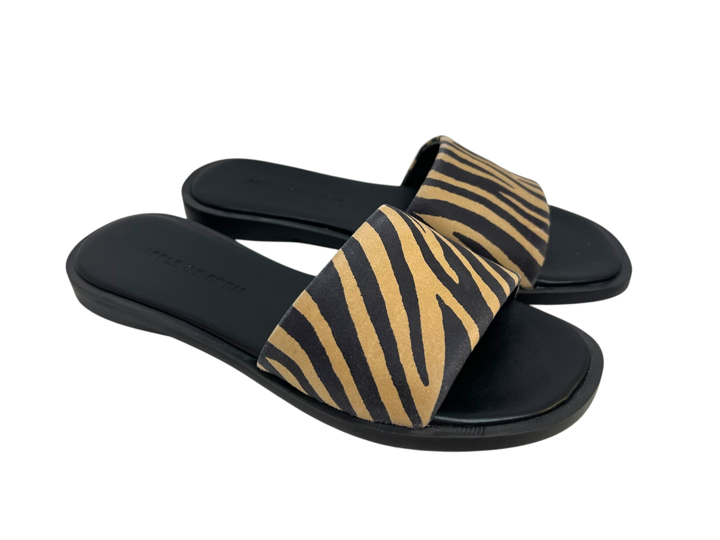 Apple of Eden Pantolette AGNIS Zebra schwarz beige Apple of Eden Pantolette AGNIS Zebra schwarz beige