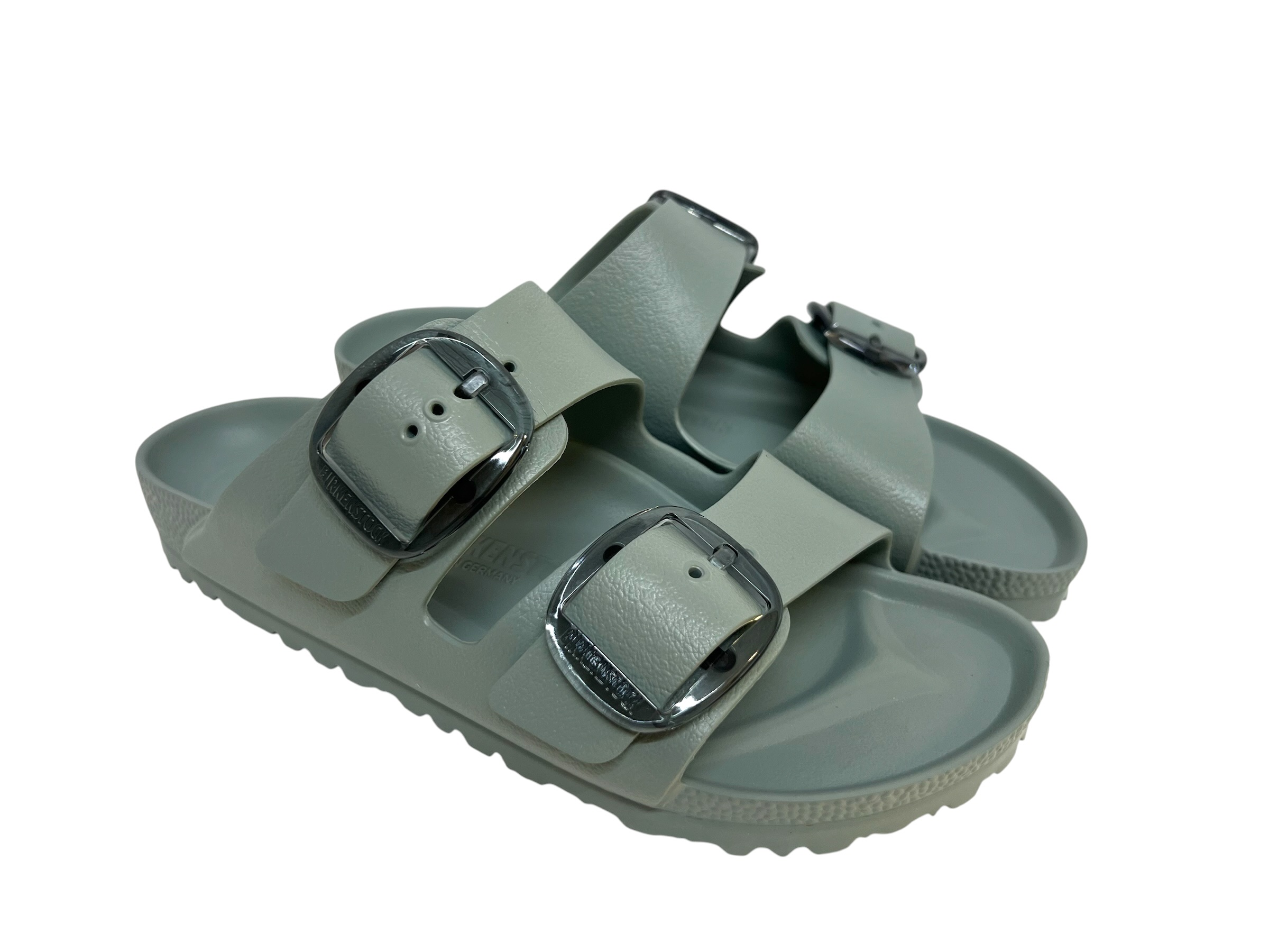 Birkenstock Pantolette BIG BUCKLE Kunststoff salbeigrün / Schmal Birkenstock Pantolette BIG BUCKLE Kunststoff salbeigrün / Schmal