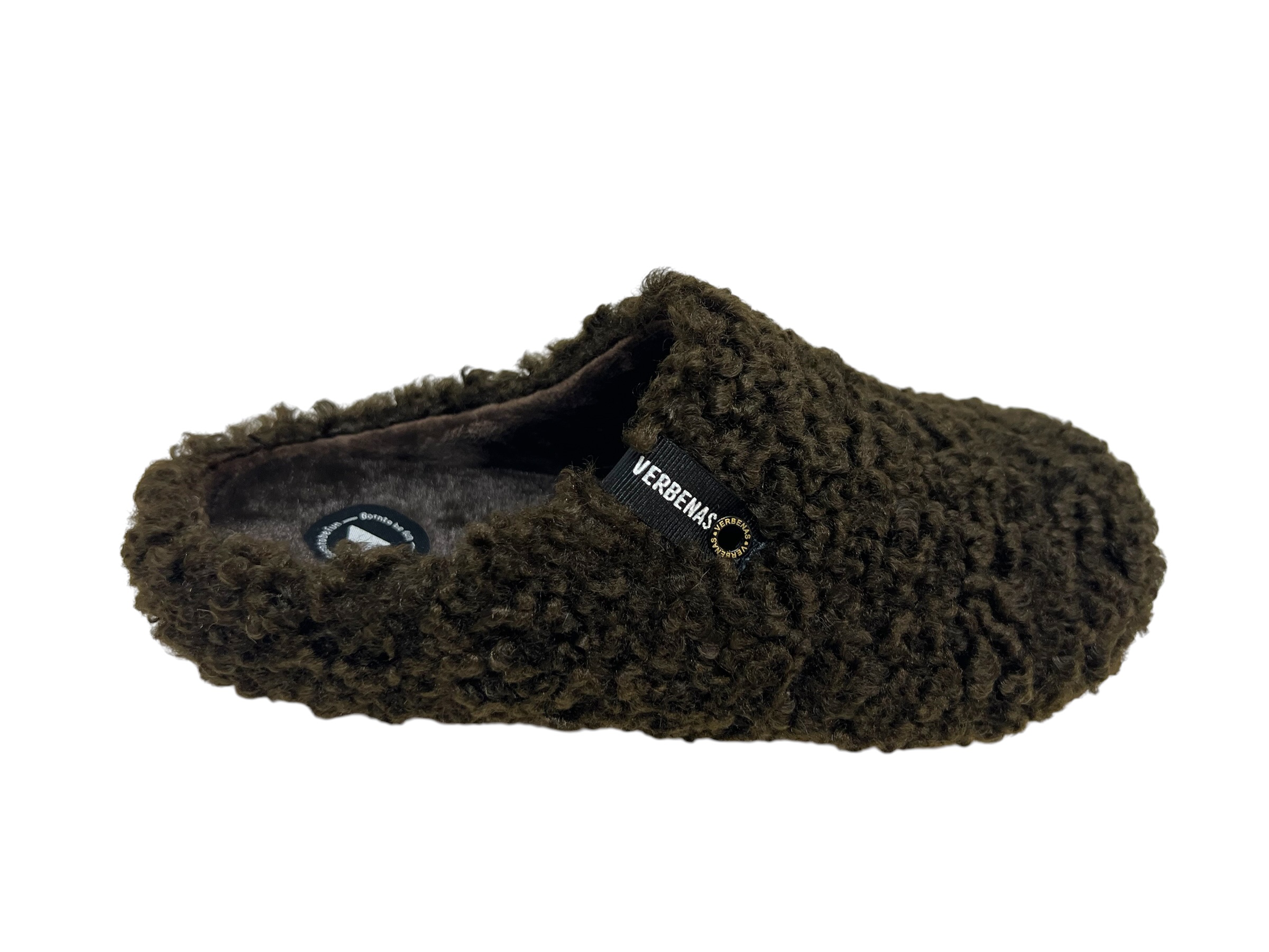 Verbenas Hausschuhe YORK CURLY braun