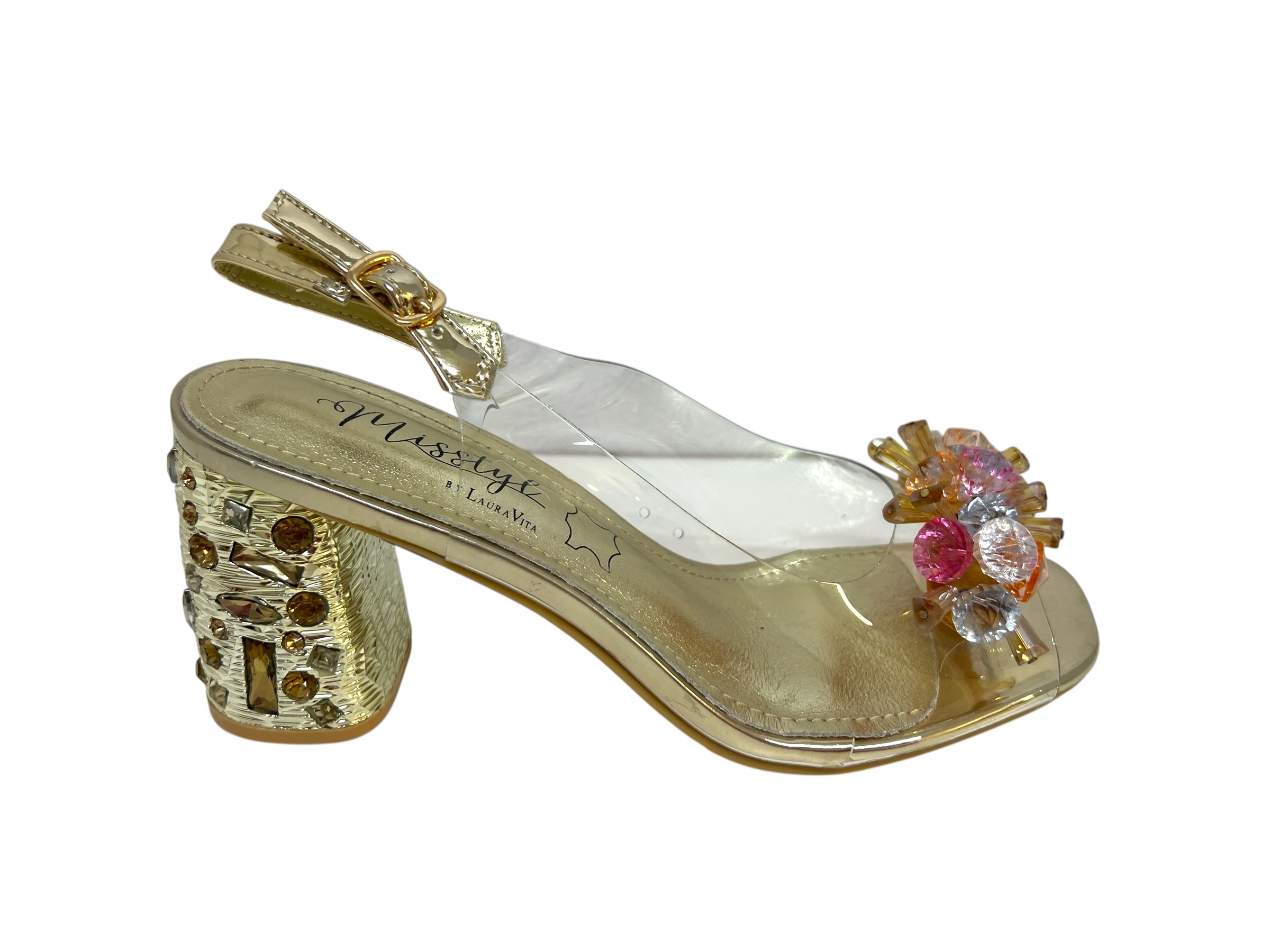Laura Vita Pumps MARLENE transparent gold