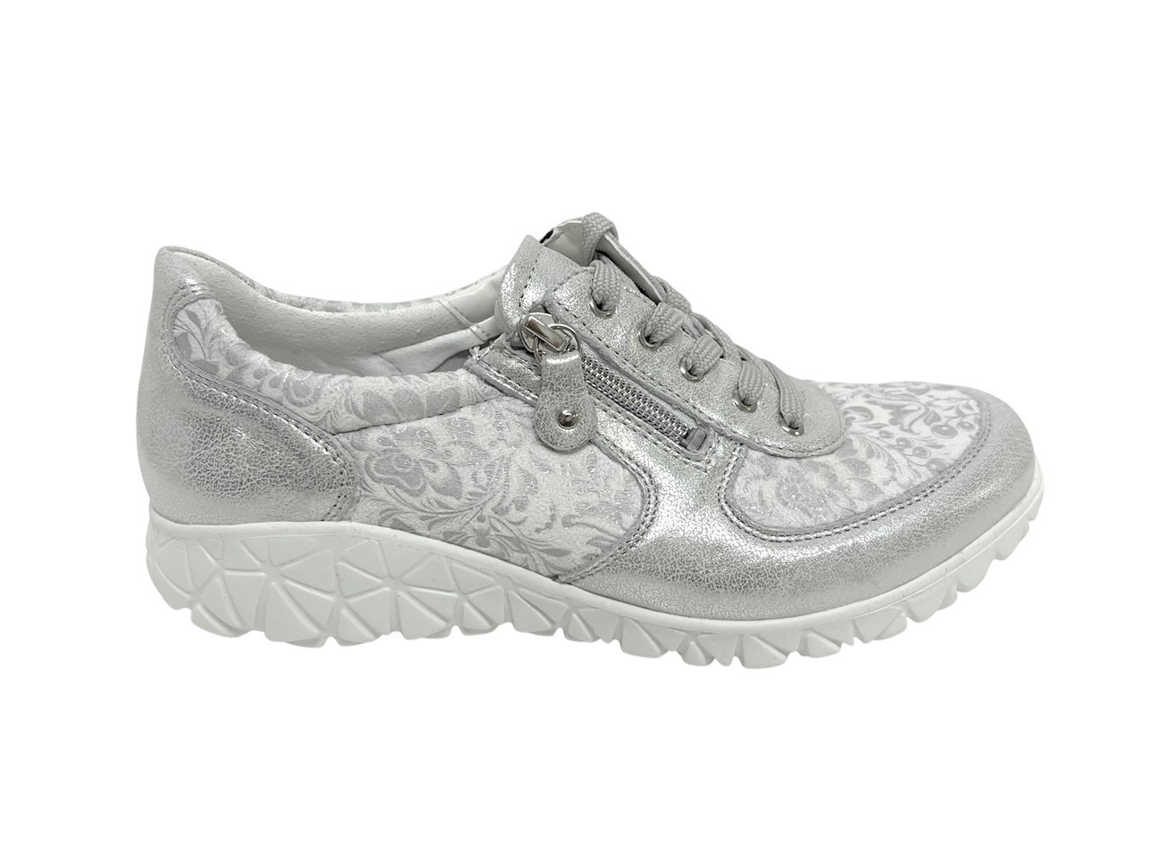 Waldläufer Schnürschuhe HAVY SOFT silber