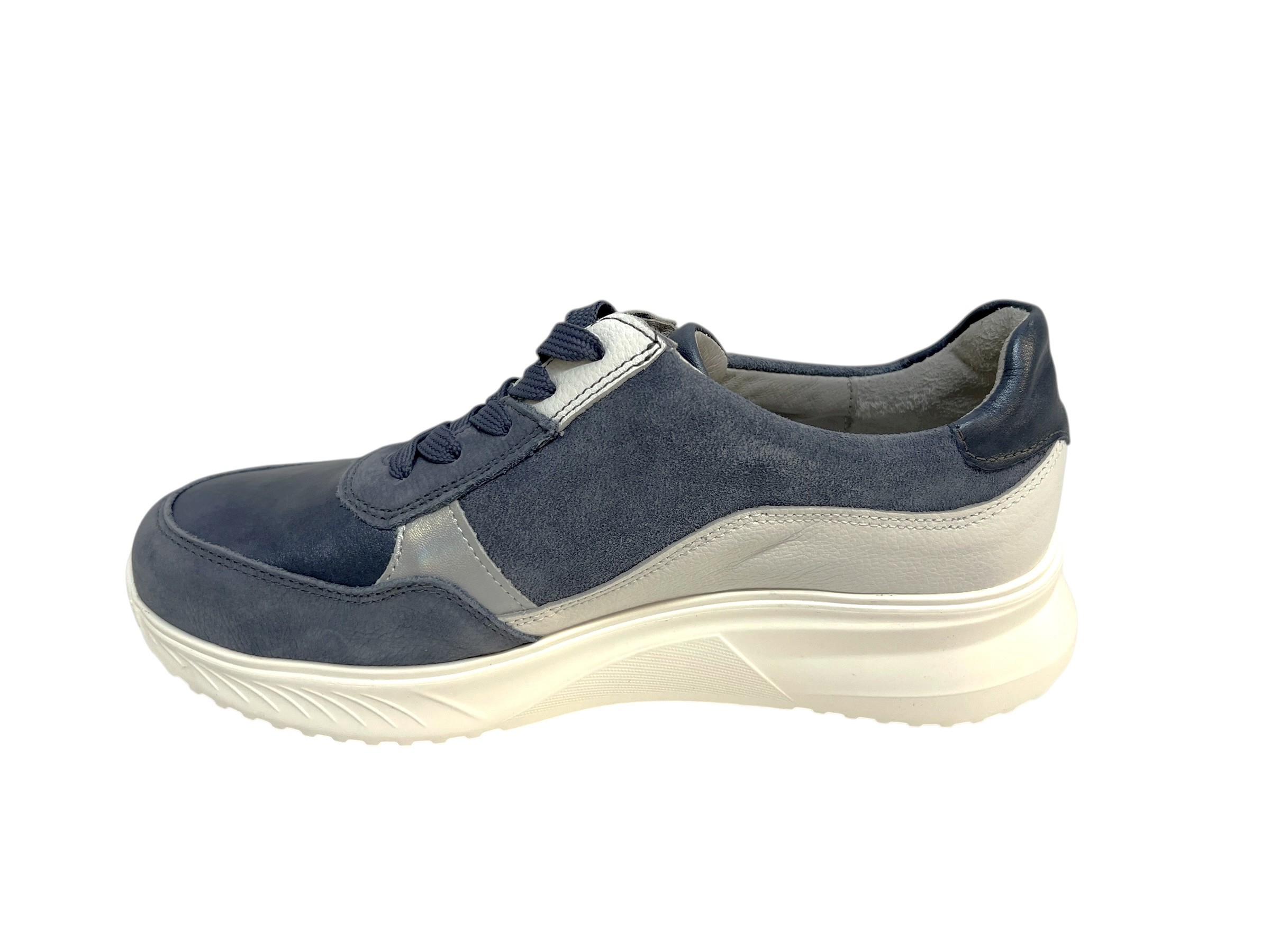 Waldläufer Schnürschuhe K-JANKA blau silber Waldläufer Schnürschuhe K-JANKA blau silber