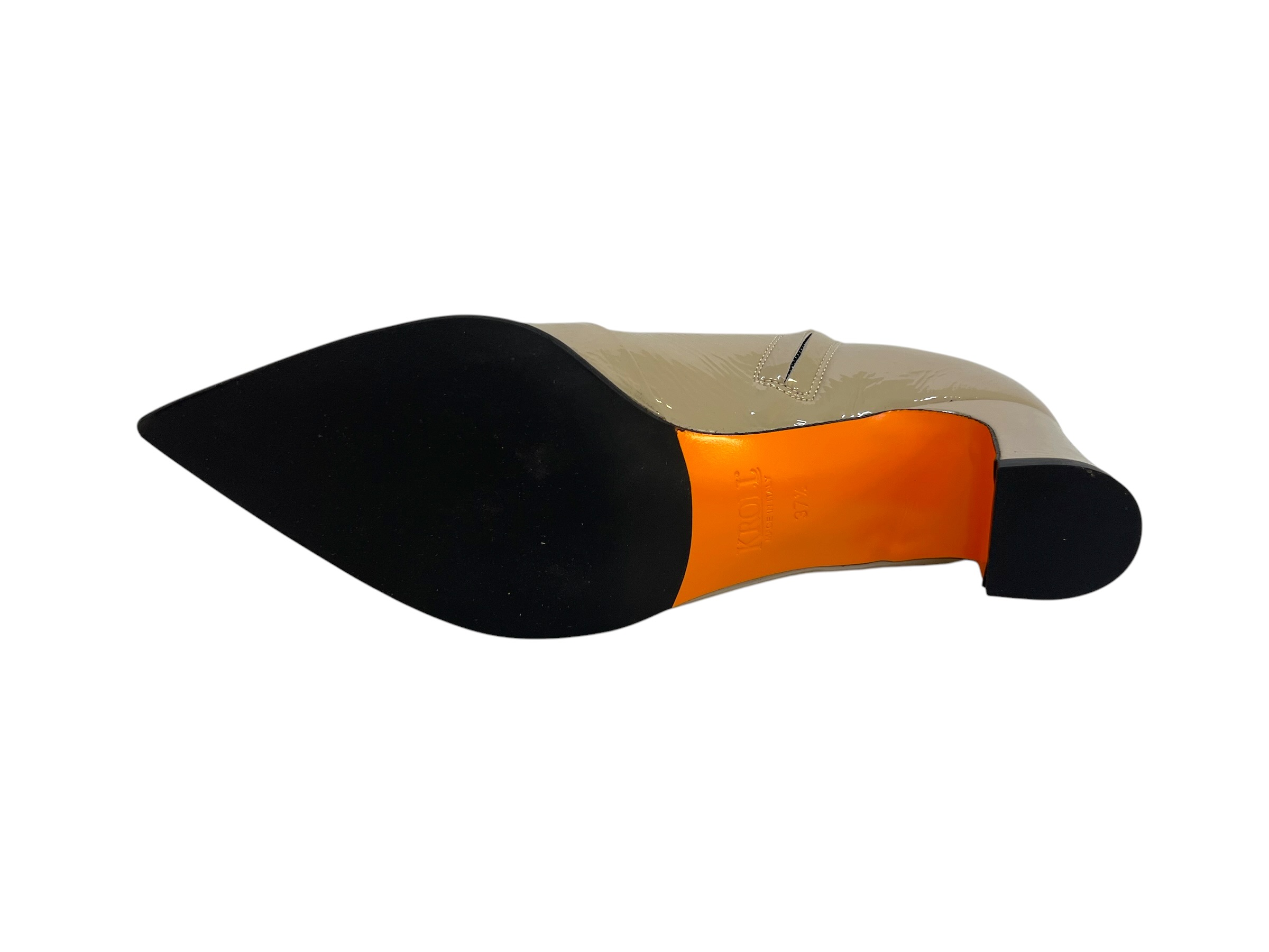 Kroll Stiefelette Lack beige