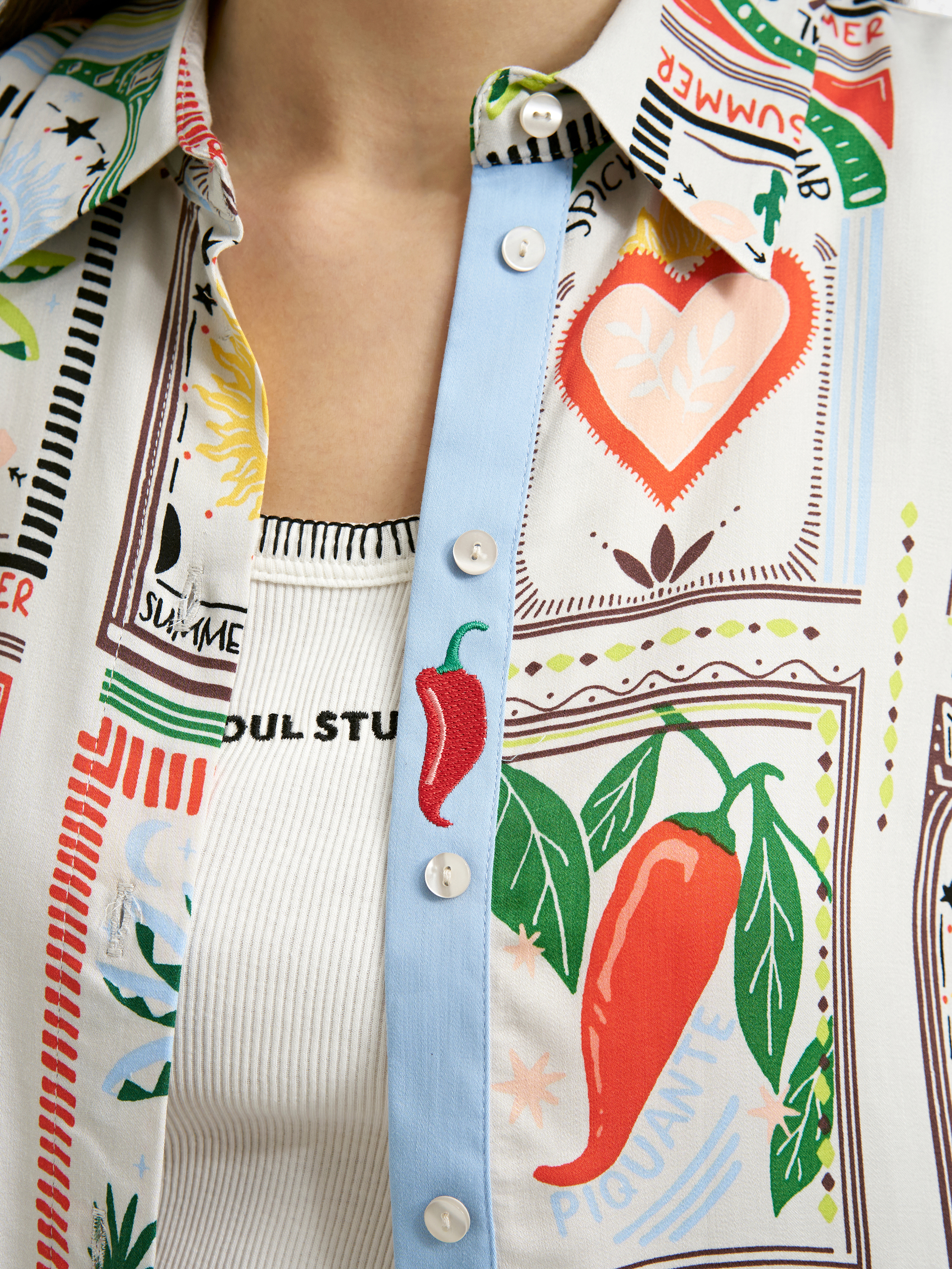 Smith & Soul Bluse chili print Smith & Soul Bluse chili print