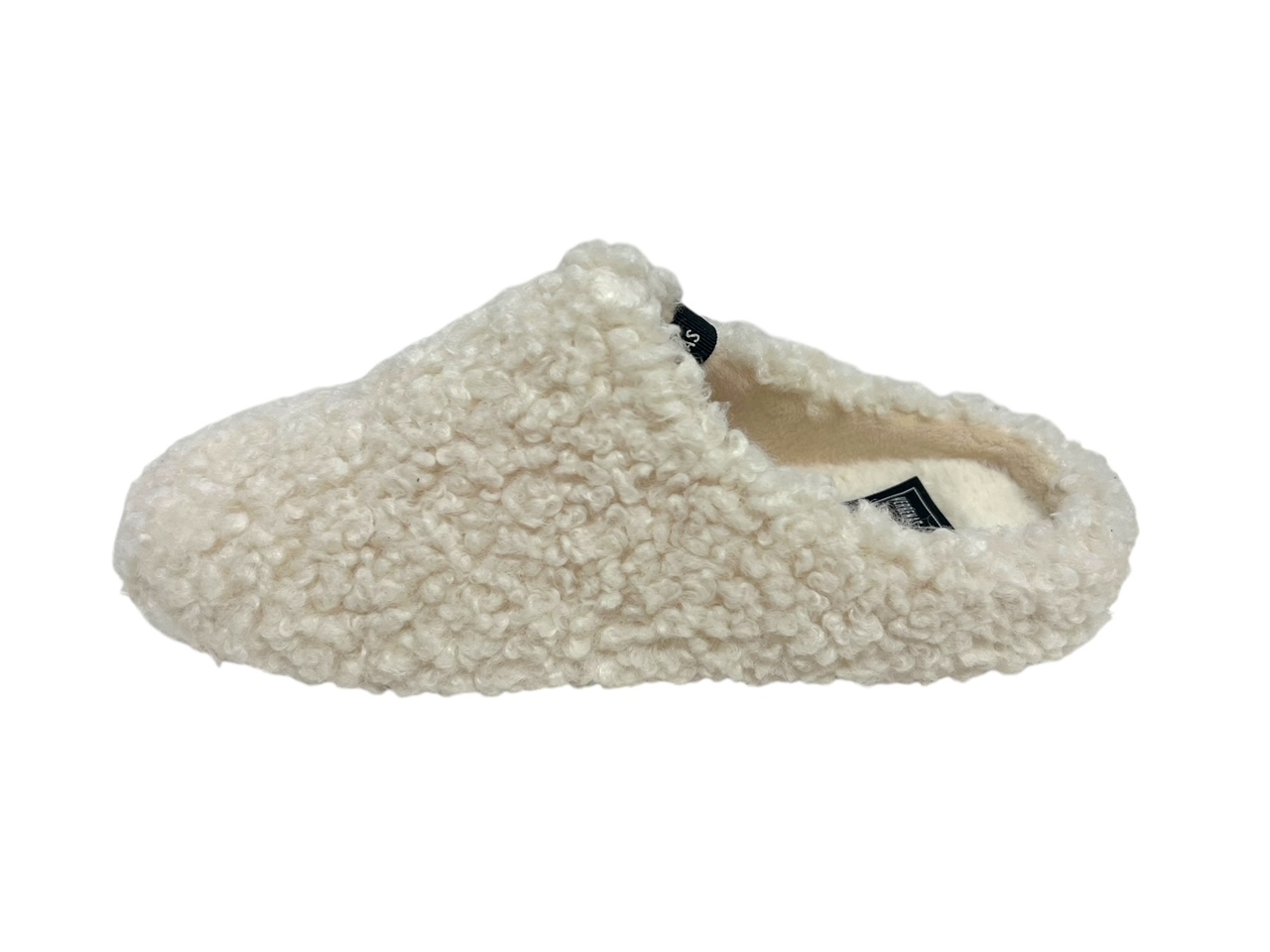 Verbenas Hausschuhe YORK CURLY weiß