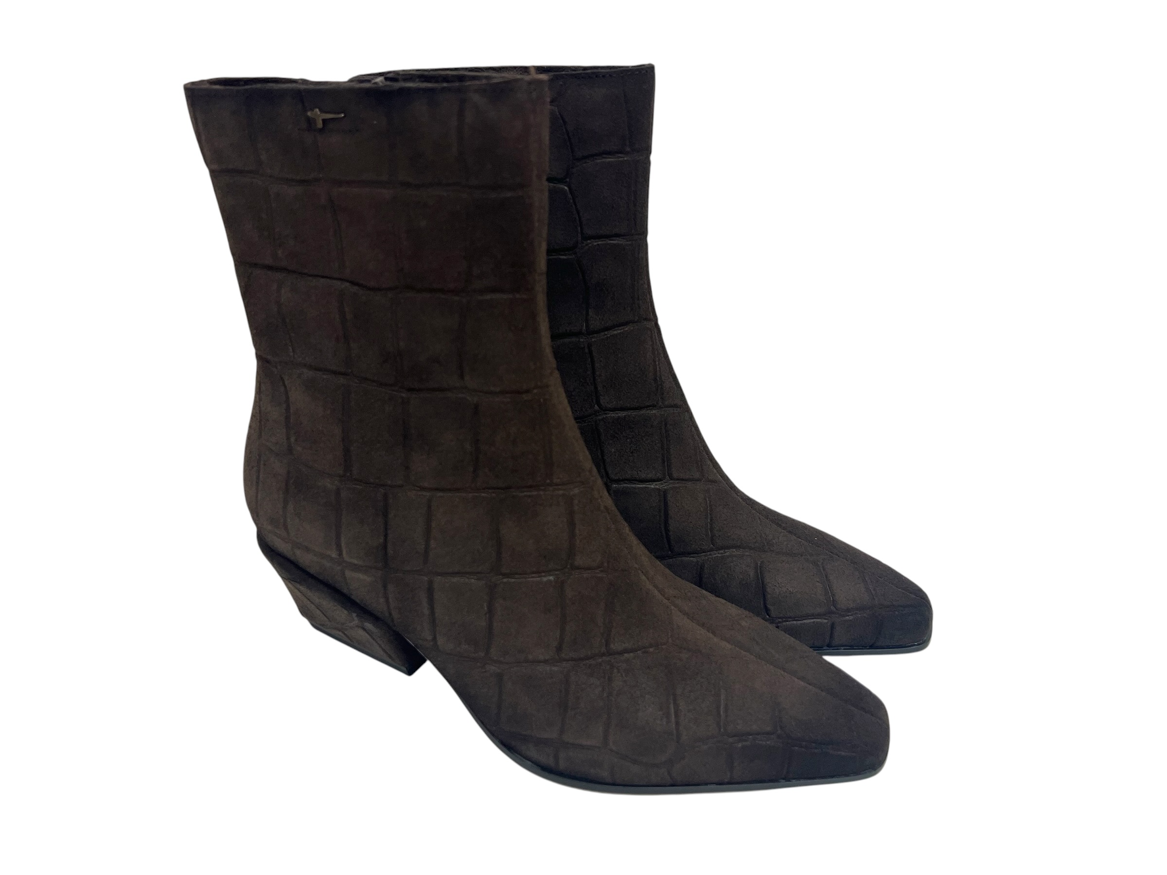 Tamaris Stiefelette Kroko dunkelbraun Tamaris Stiefelette Kroko dunkelbraun