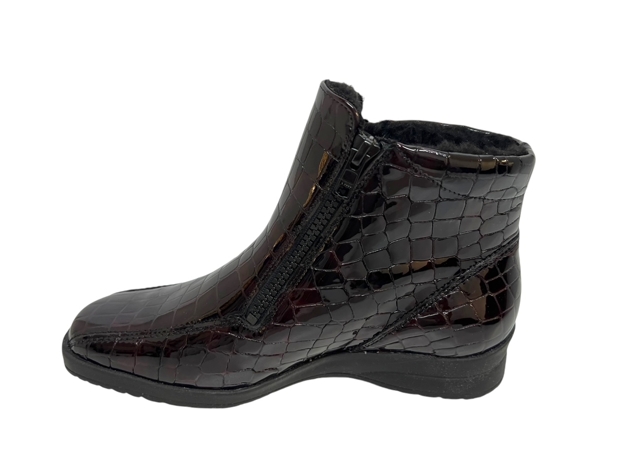 Semler Stiefeletten KAROLIN Kroko Lack rot Semler Stiefeletten KAROLIN Kroko Lack rot