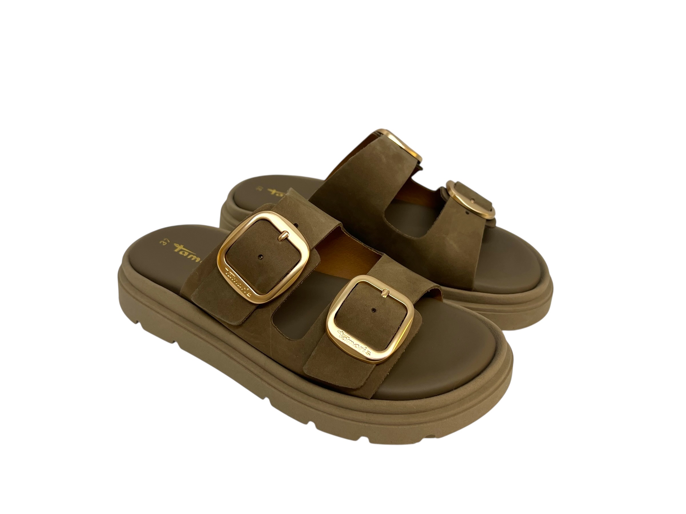 Tamaris Pantoletten beige Tamaris Pantoletten beige