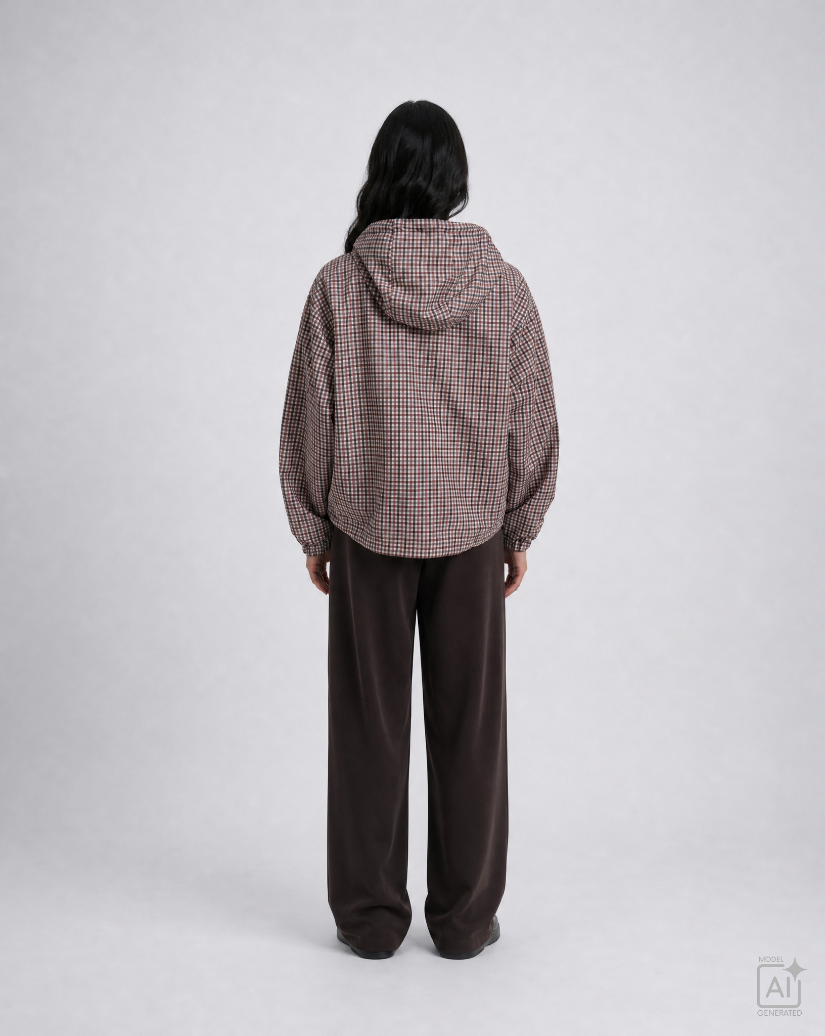Smith & Soul Jacke braun kariert