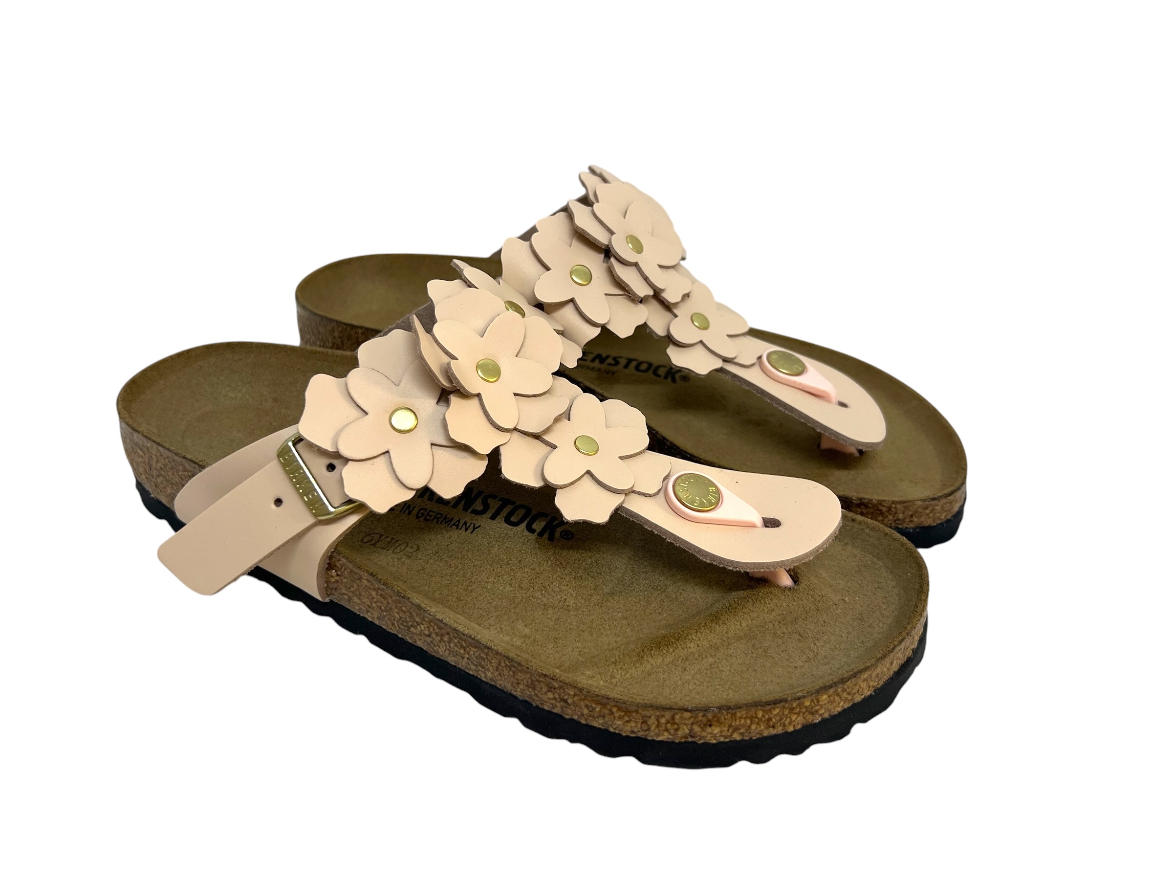 Birkenstock Zehensteg - Pantolette GIZEH FLOWER rosa / SCHMAL Birkenstock Zehensteg - Pantolette GIZEH FLOWER rosa / SCHMAL