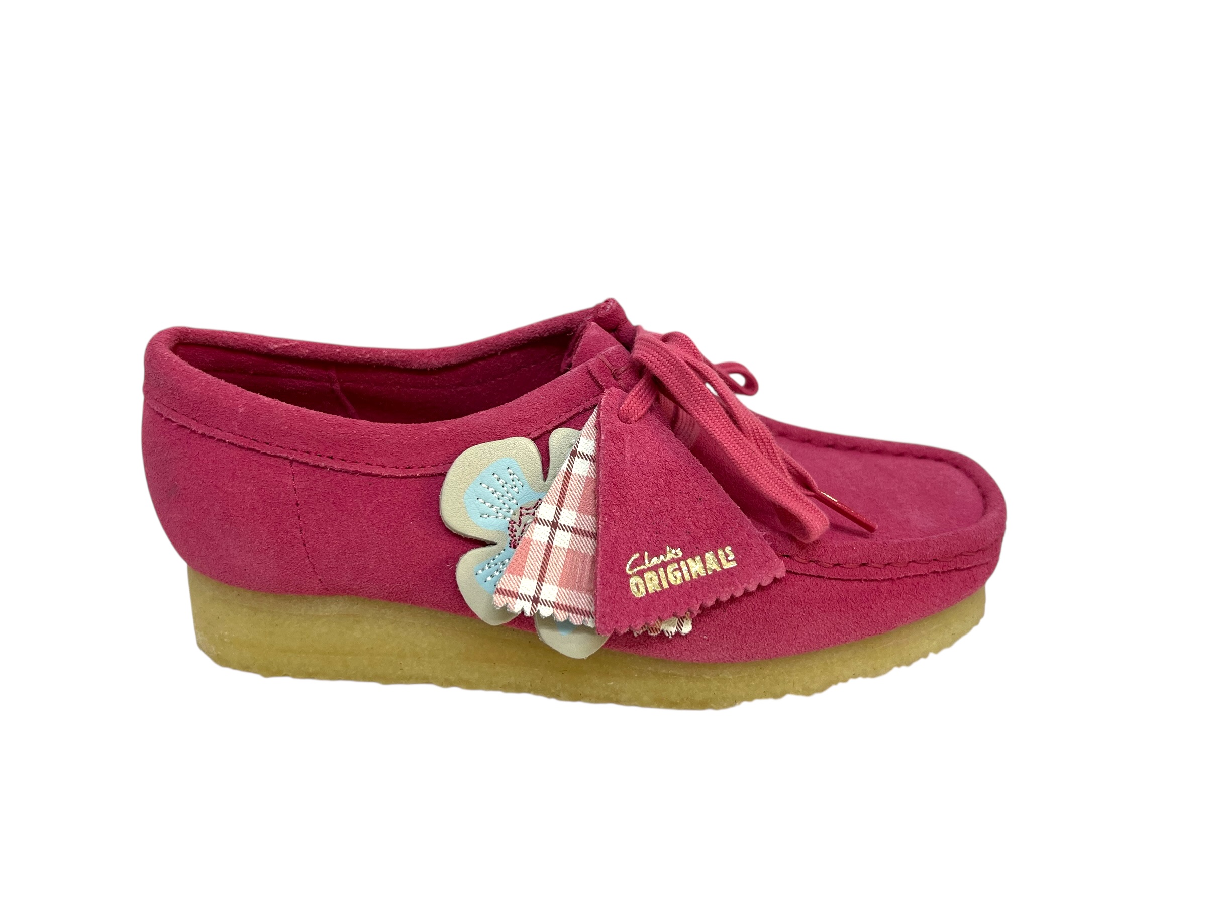 Clarks Schnürschuhe WALLABEE pink