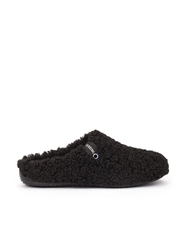 Verbenas Hausschuhe YORK CURLY schwarz Verbenas Hausschuhe YORK CURLY schwarz