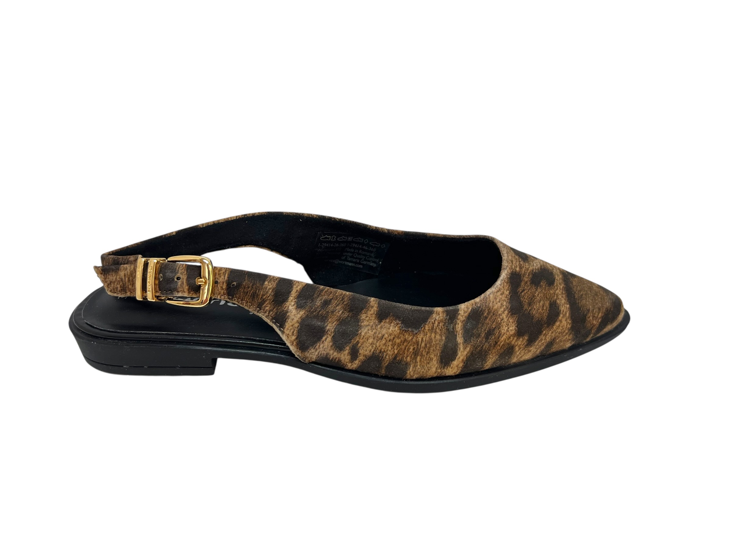 Tamaris Sling Ballerina braun Leo