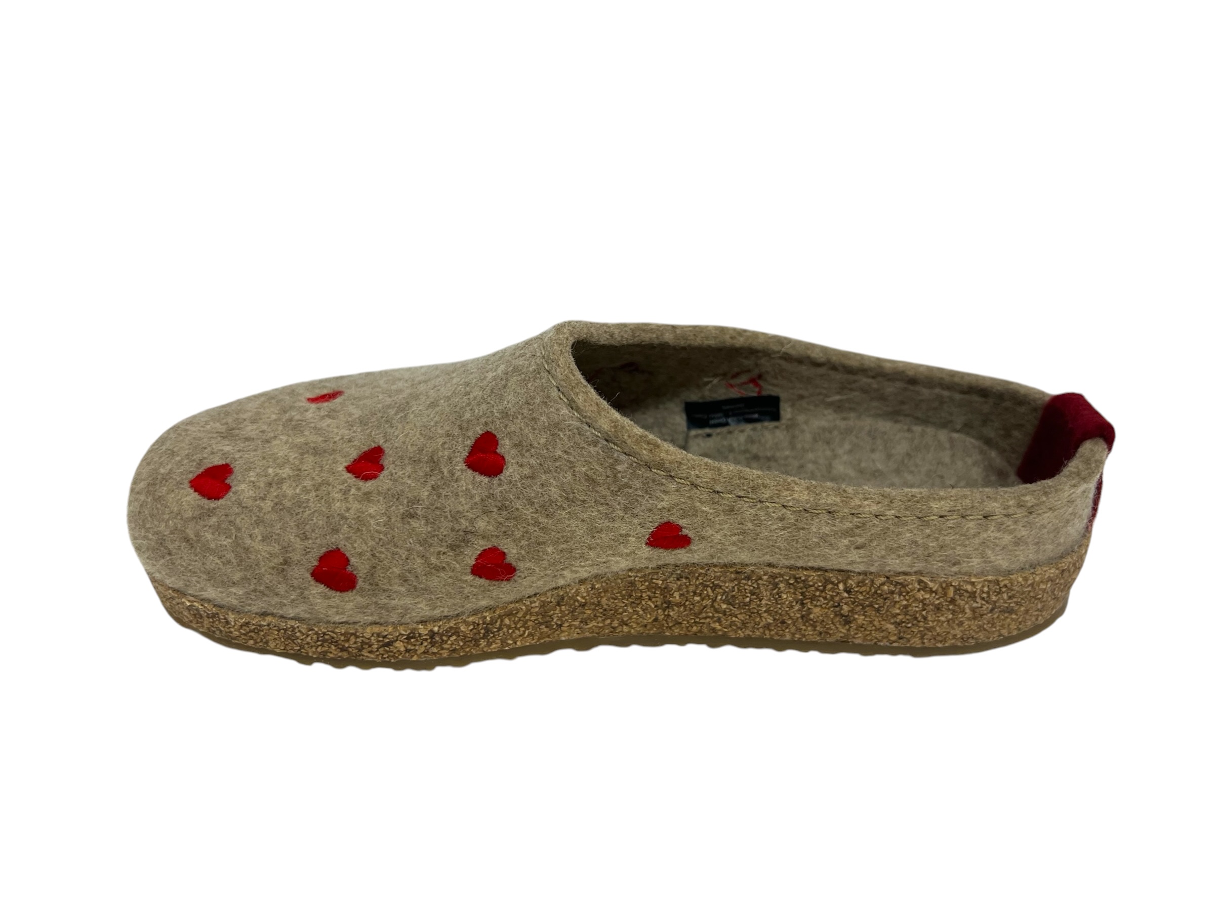 Haflinger Pantolette GRIZZLY CUORICINI beige Haflinger Pantolette GRIZZLY CUORICINI beige