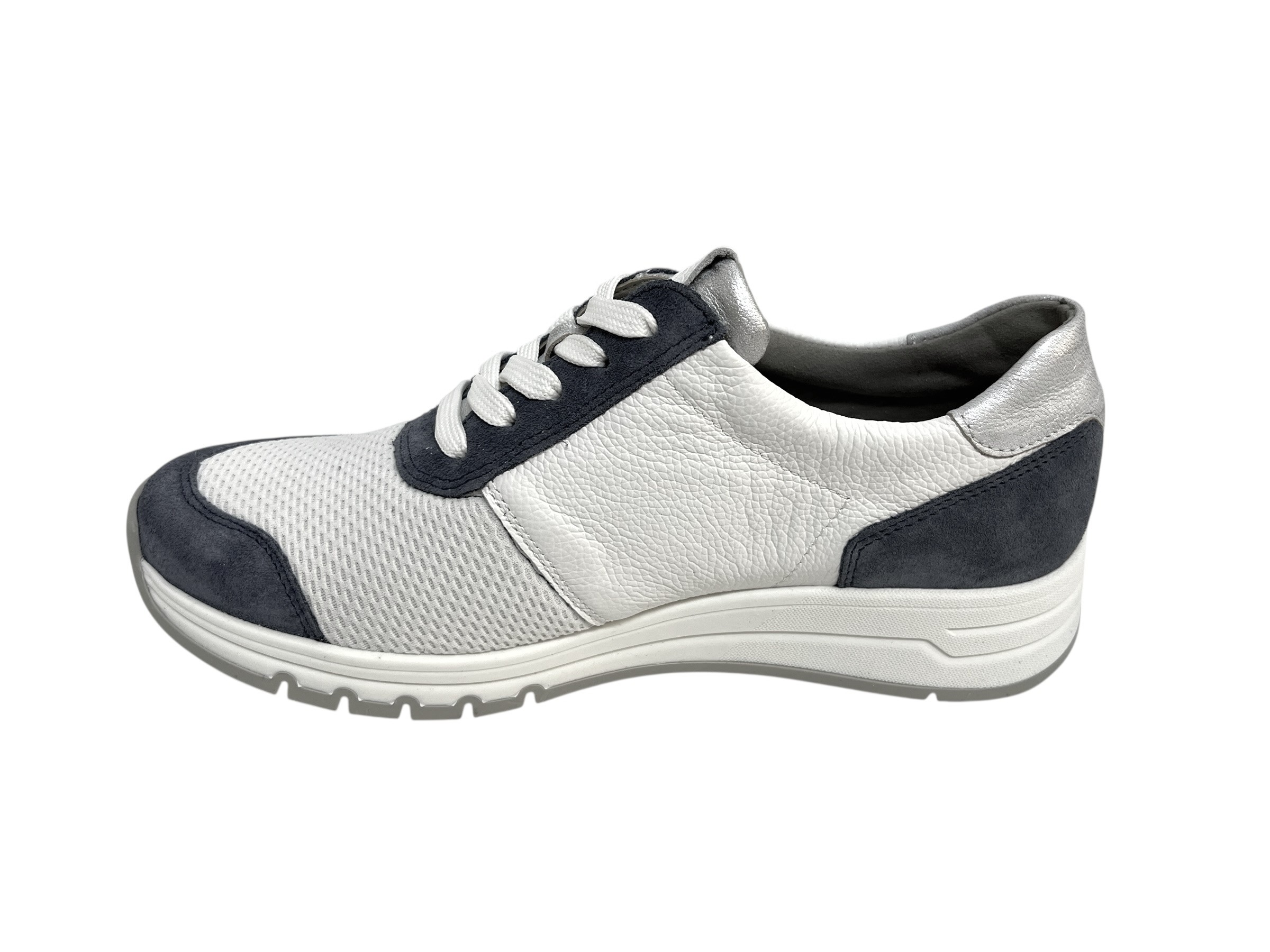 Waldläufer Schnürschuhe H-April weiß blau Waldläufer Schnürschuhe H-April weiß blau