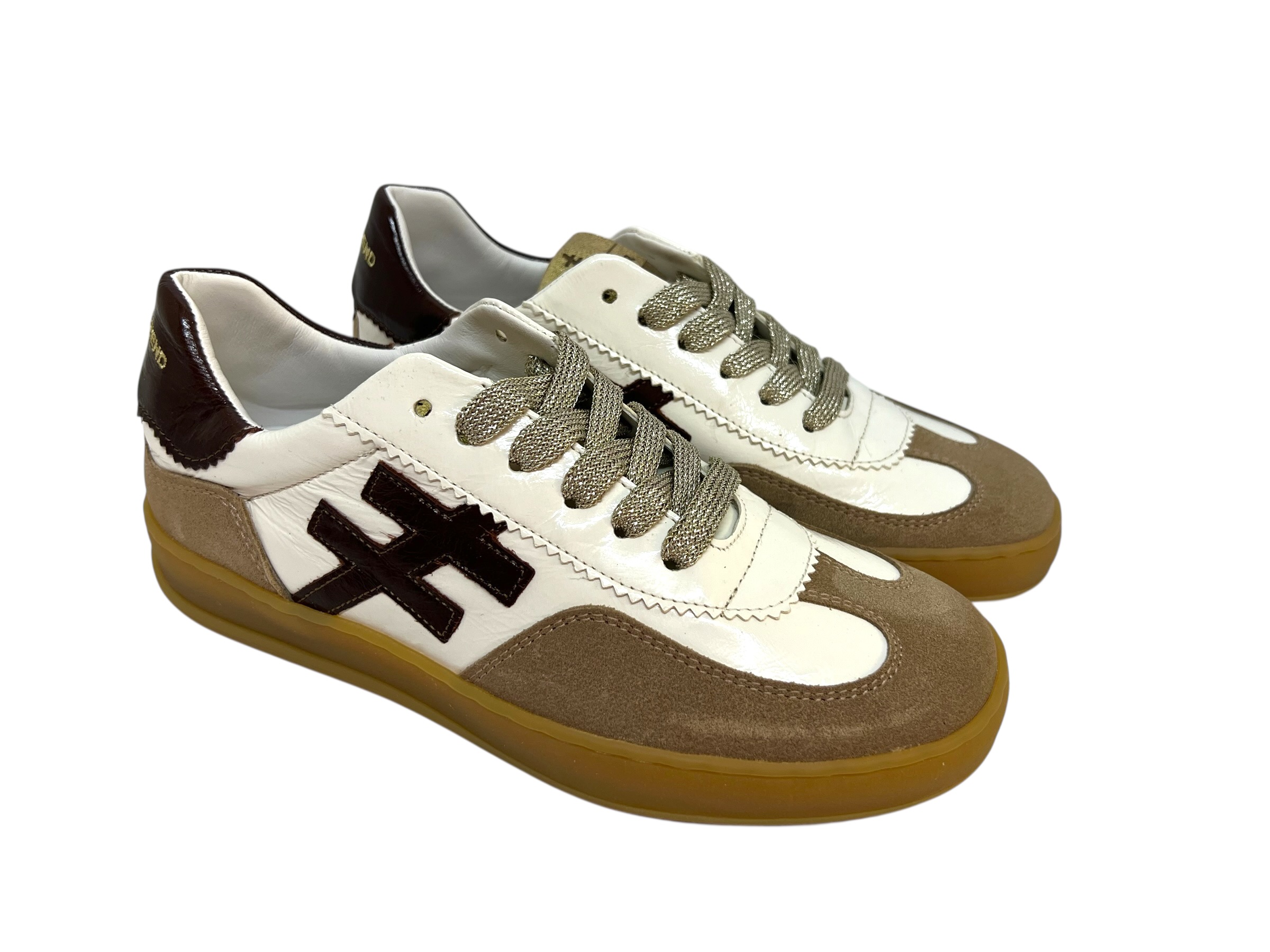 Alpe Sneakers weiß braun Alpe Sneakers weiß braun