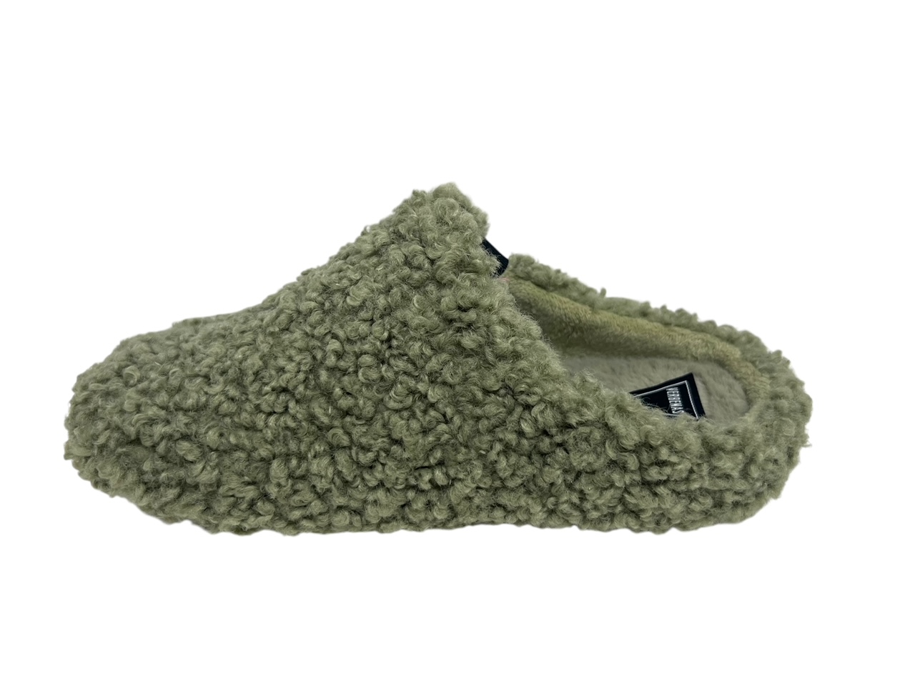 Verbenas Hausschuhe YORK CURLY grün