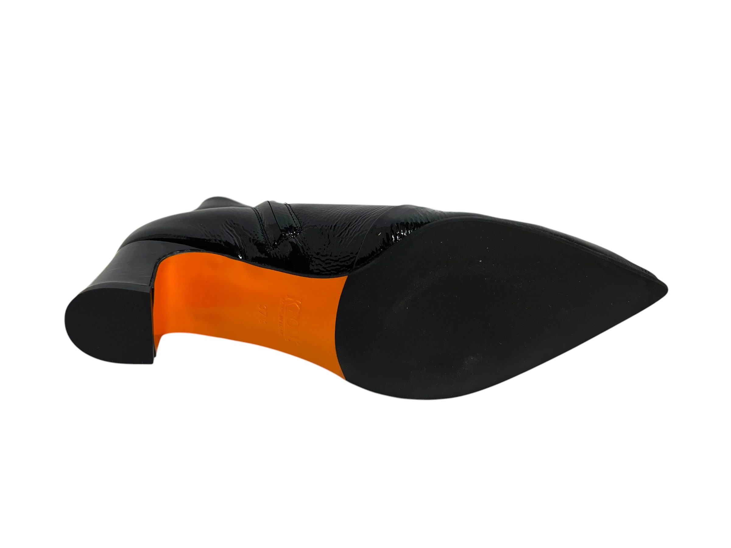Kroll Stiefelette Lack schwarz
