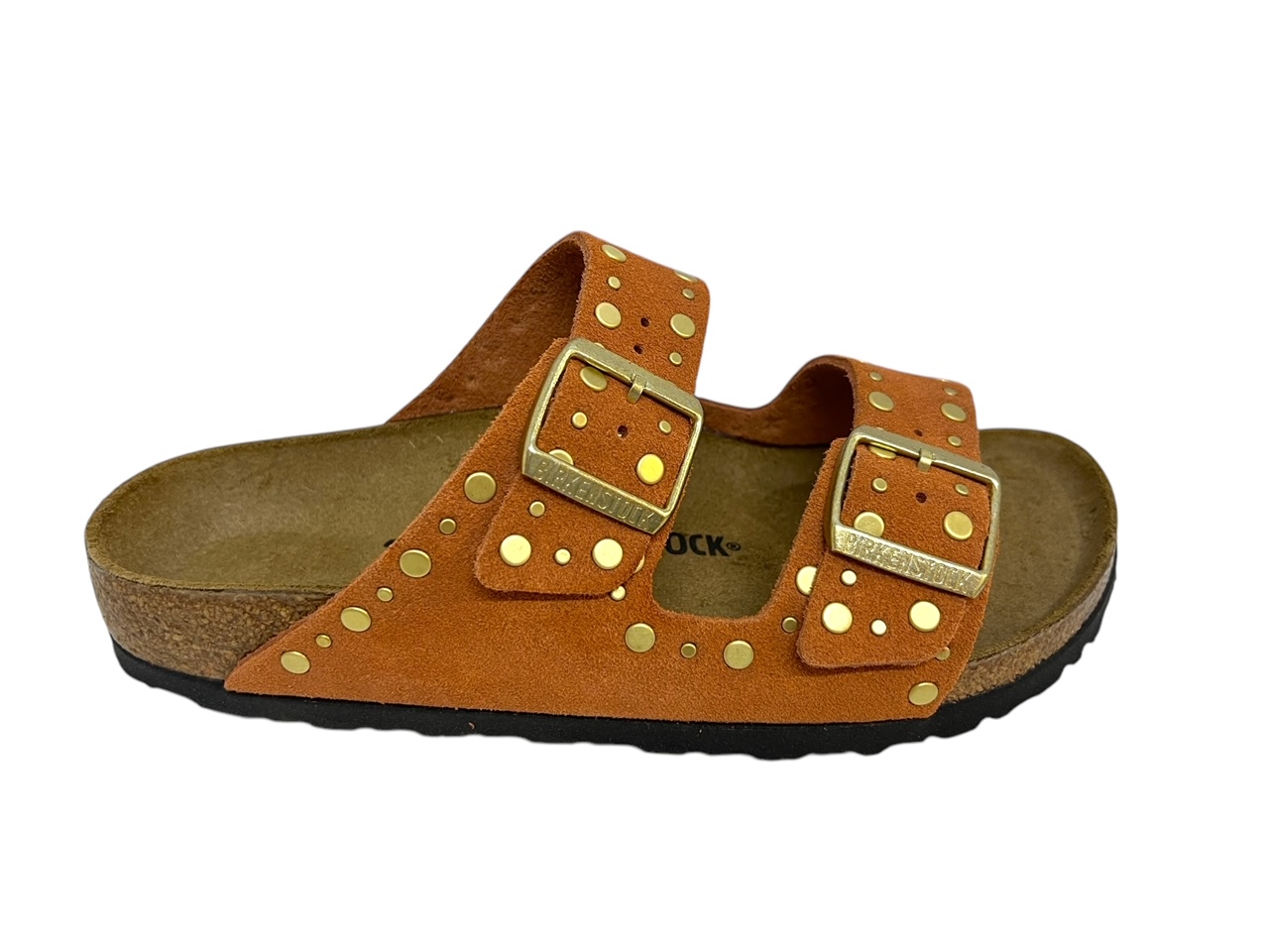 Birkenstock Pantolette ARIZONA RIVET BORDER hellbraun Birkenstock Pantolette ARIZONA RIVET BORDER hellbraun
