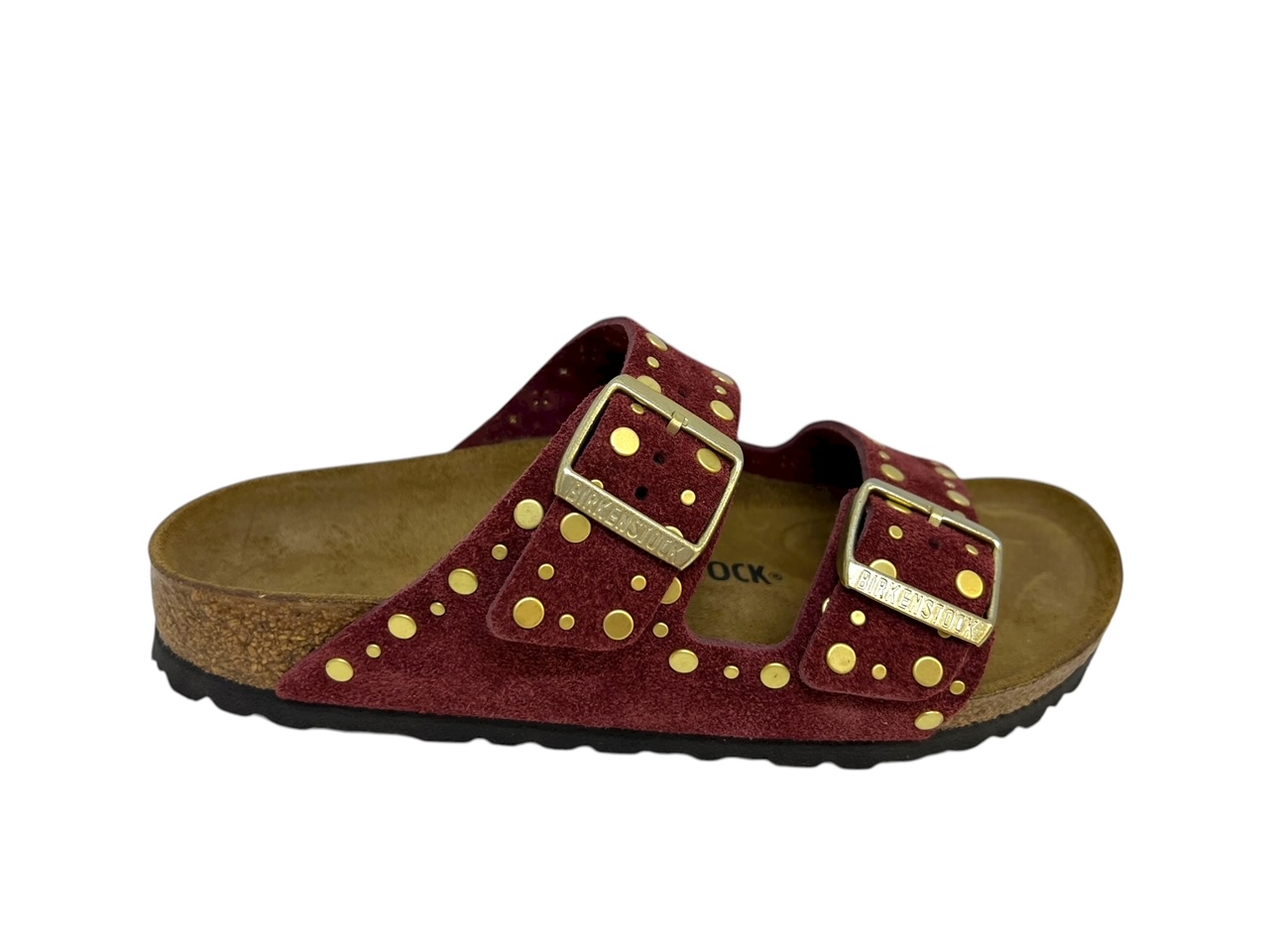 Birkenstock Pantoletten ARIZONA RIVET BORDER zinfandel