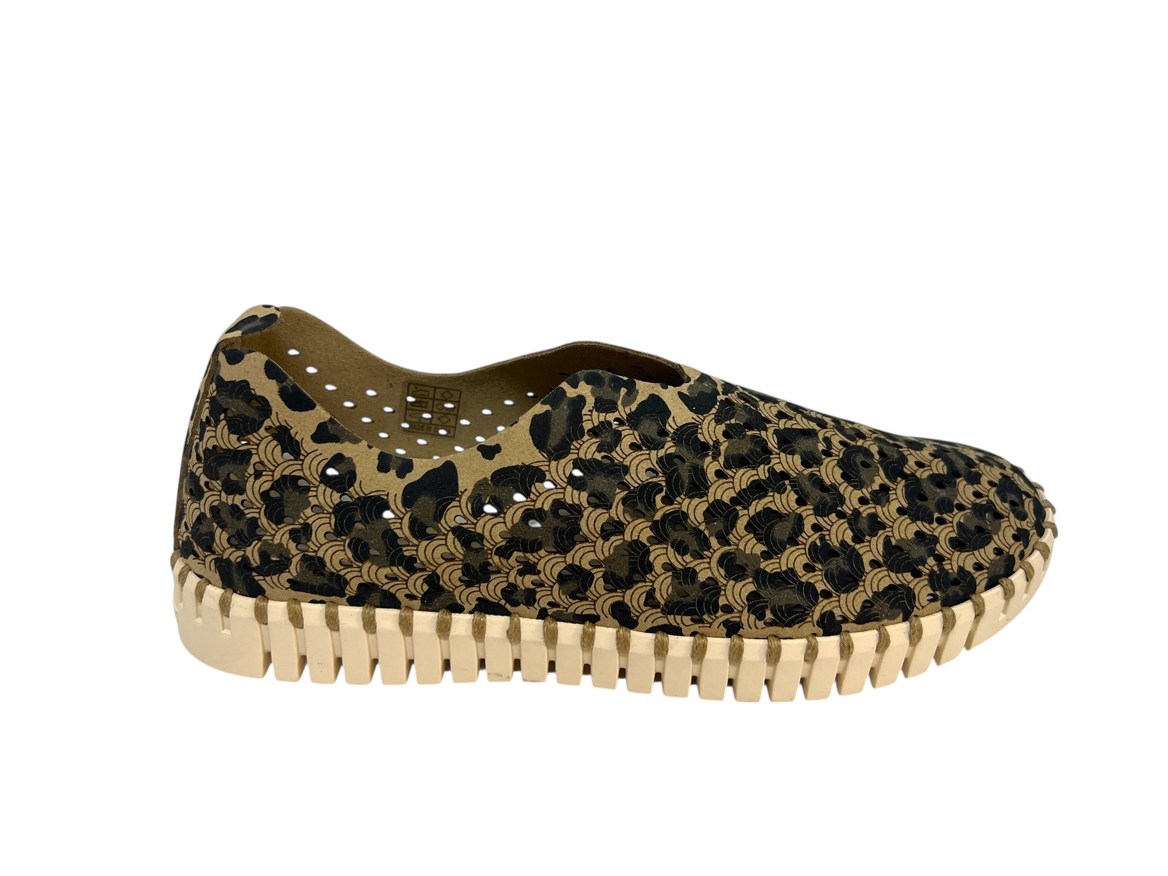 Ilse Jacobsen Slipper TULIP Leoprint beige Ilse Jacobsen Slipper TULIP Leoprint beige