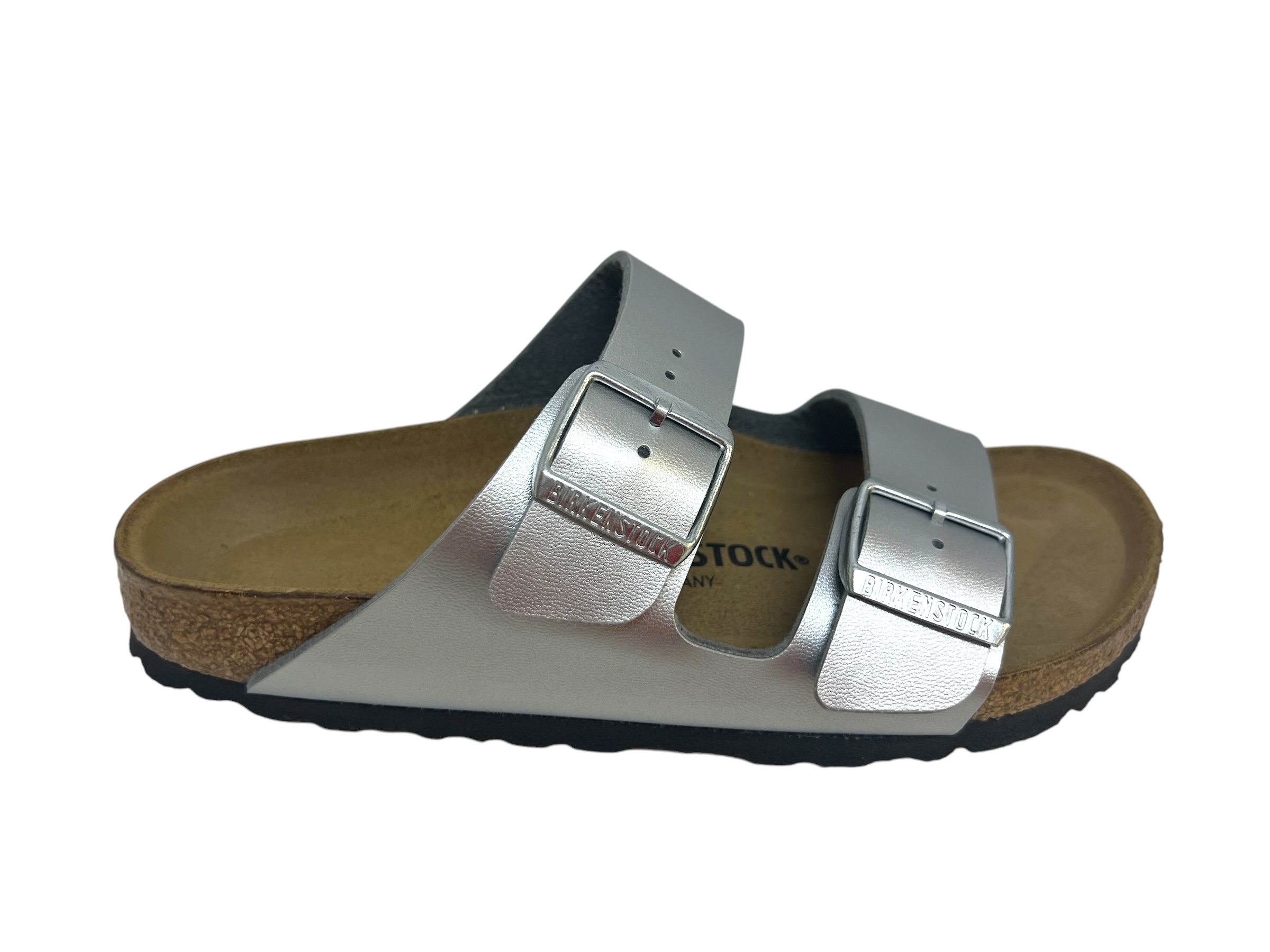 Birkenstock Pantoletten ARIZONA silber / SCHMAL Birkenstock Pantoletten ARIZONA silber / SCHMAL