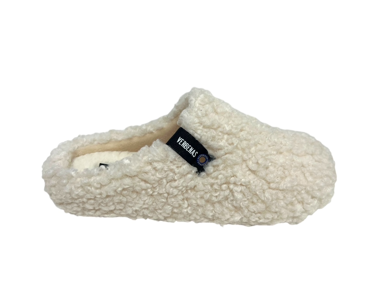 Verbenas Hausschuhe YORK CURLY weiß