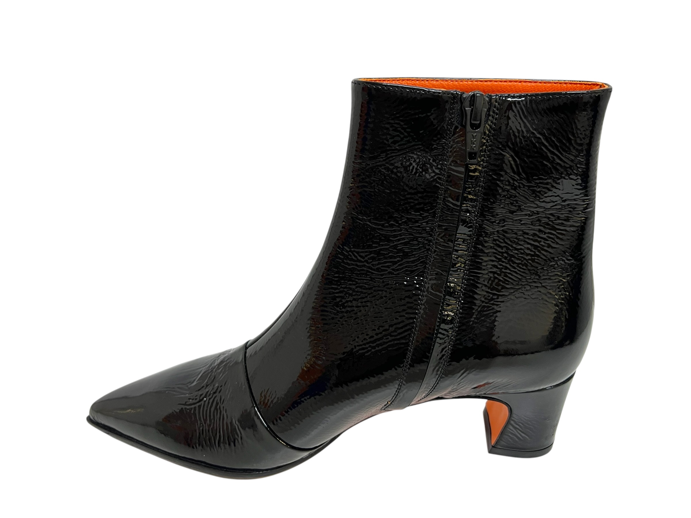 Kroll Stiefelette Lack schwarz