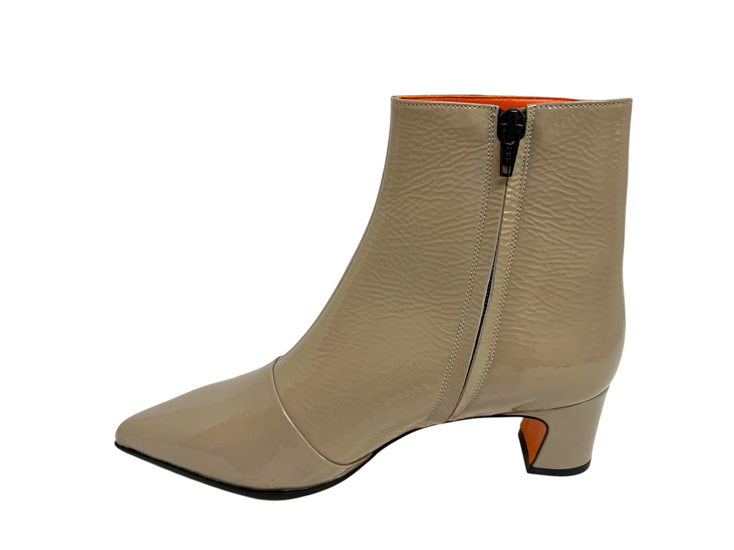 Kroll Stiefelette Lack beige