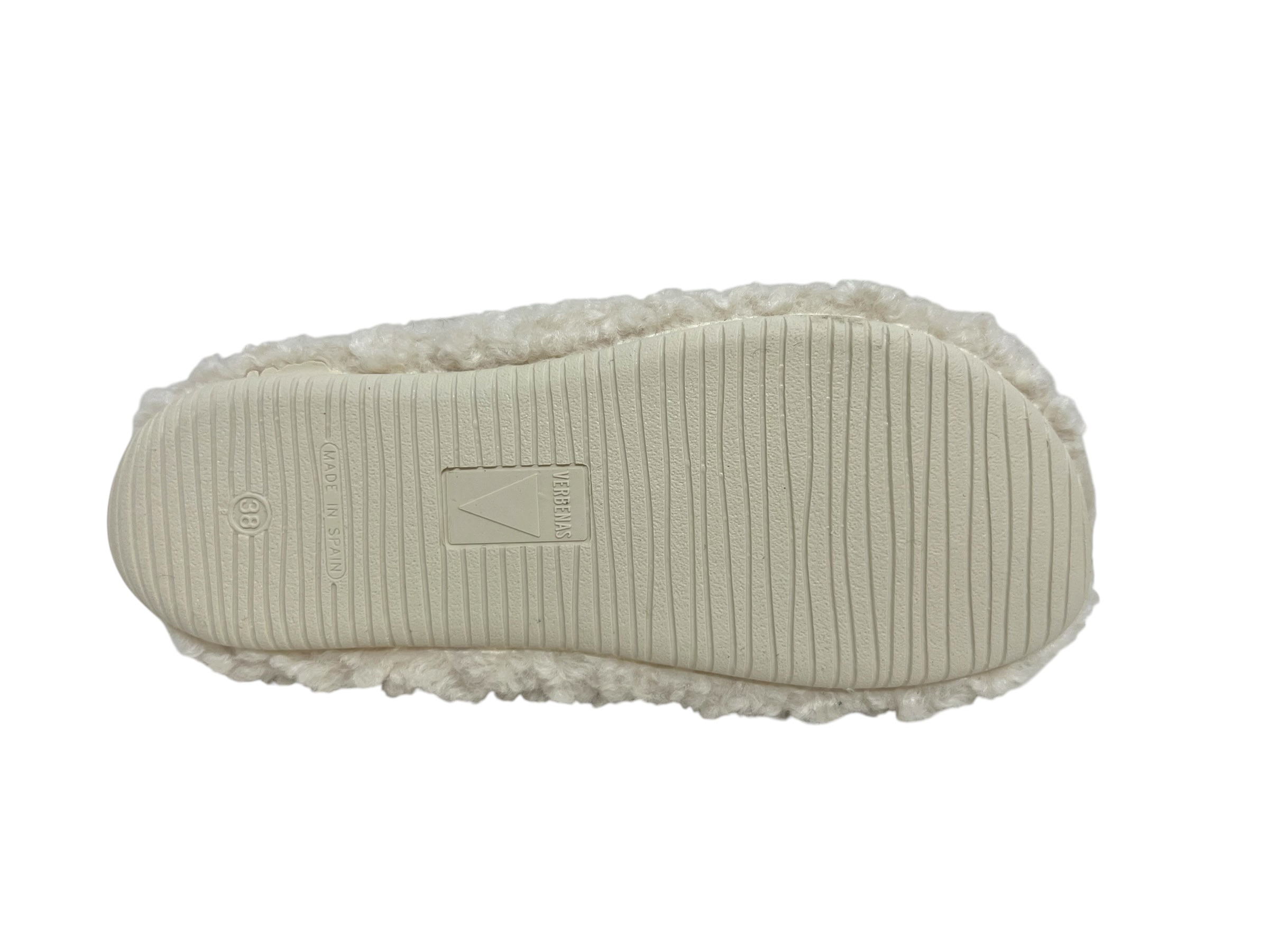 Verbenas Hausschuhe YORK CURLY VALENTINE creme