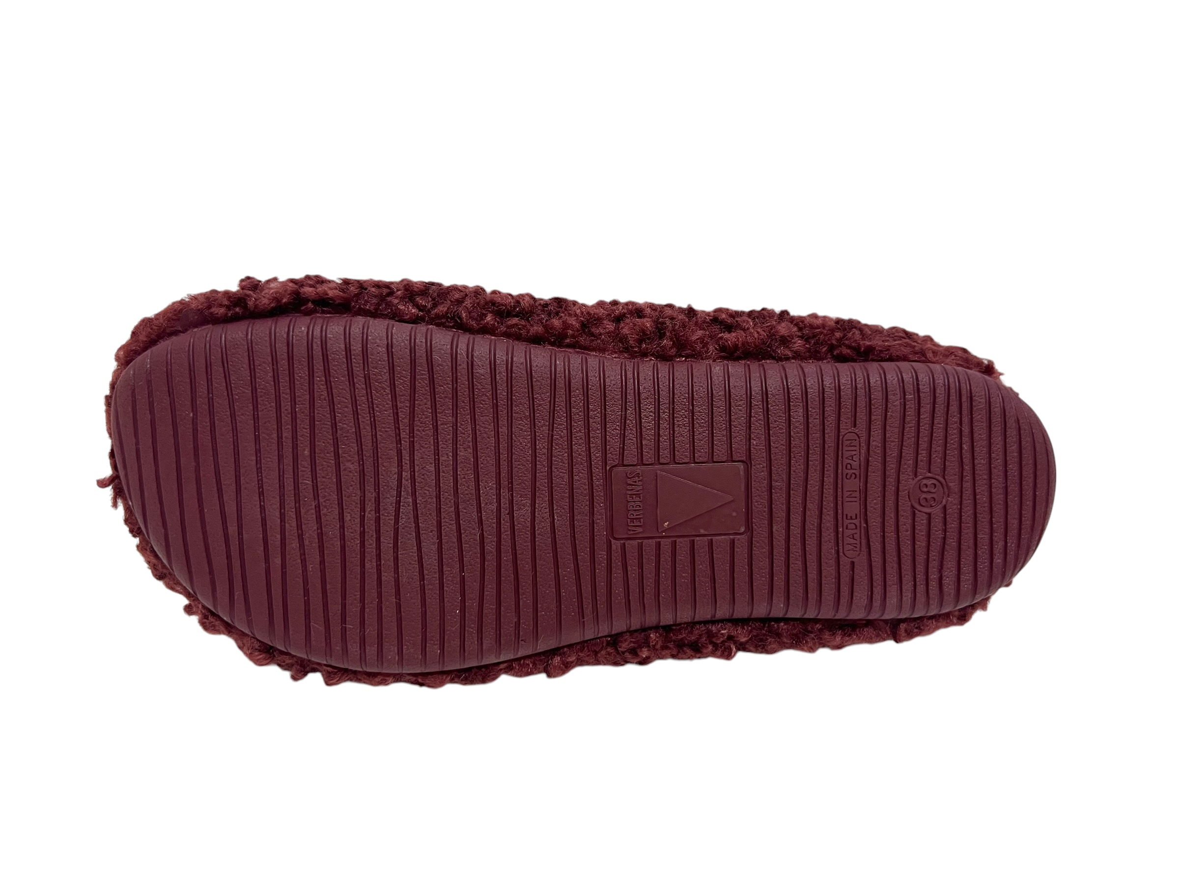 Verbenas Hausschuhe YORK CURLY bordo