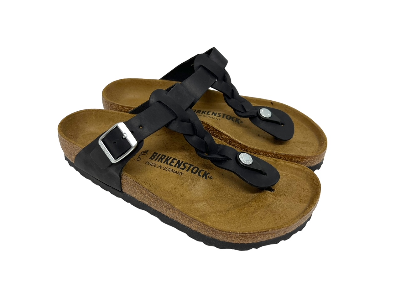 Birkenstock Pantoletten GIZEH BRAIDED Zehensteg schwarz Birkenstock Pantoletten GIZEH BRAIDED Zehensteg schwarz