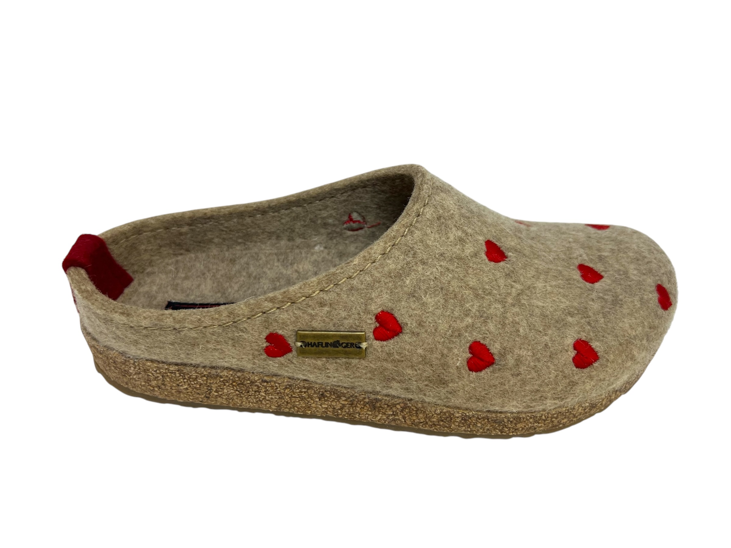 Haflinger Pantolette GRIZZLY CUORICINI beige Haflinger Pantolette GRIZZLY CUORICINI beige