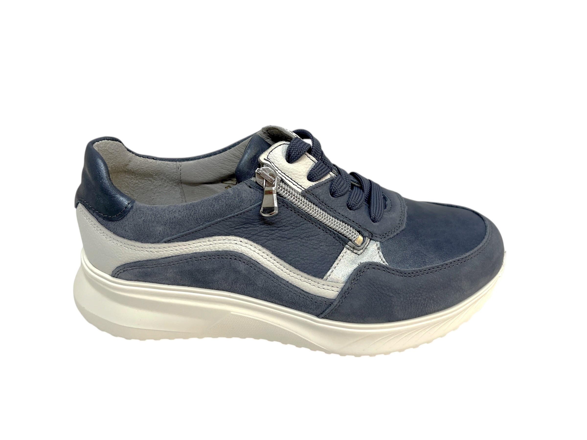 Waldläufer Schnürschuhe K-JANKA blau silber Waldläufer Schnürschuhe K-JANKA blau silber
