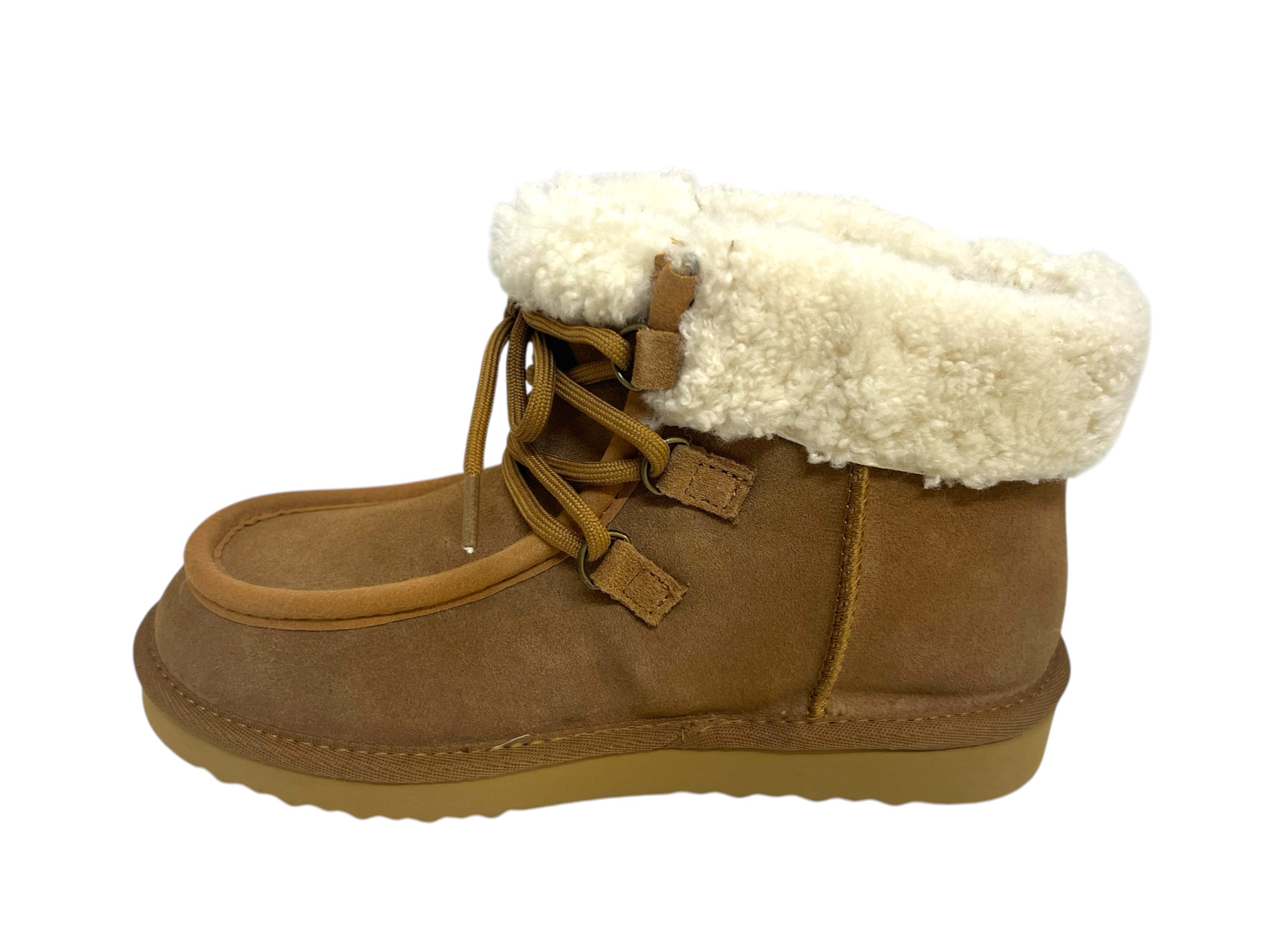 OOG Schnürstiefelette Camel