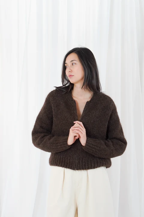 Twins Strickjacke MAEVANE chocolate Twins Strickjacke MAEVANE chocolate