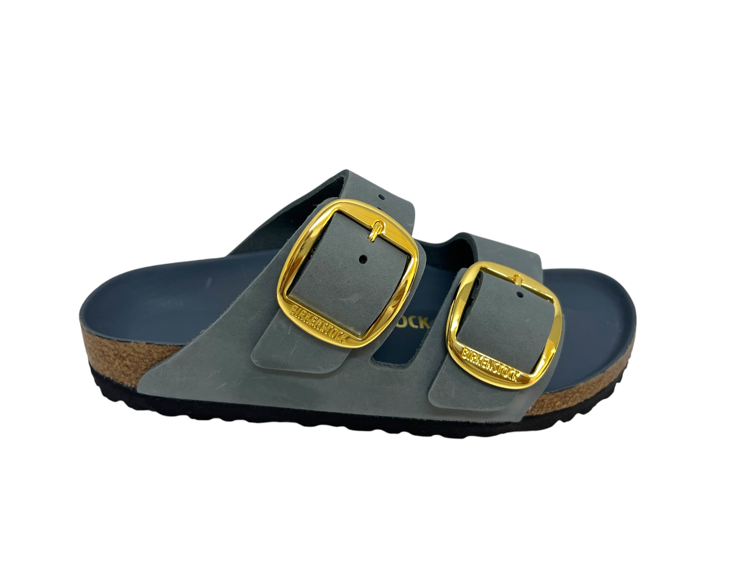 Birkenstock Pantolette ARIZONA BIG BUCKLE blaugrau / SCHMAL Birkenstock Pantolette ARIZONA BIG BUCKLE blaugrau / SCHMAL