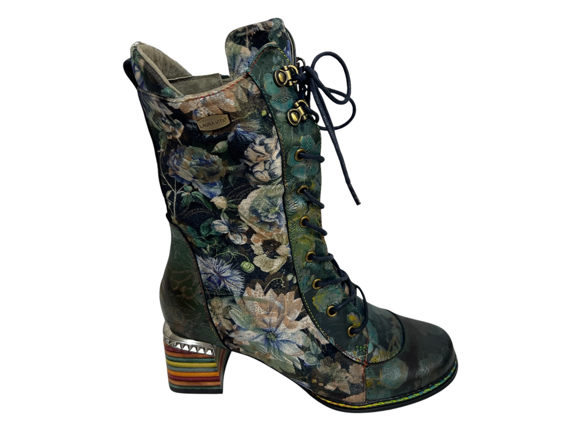 Laura Vita Stiefelette IBCANO grün Laura Vita Stiefelette IBCANO grün