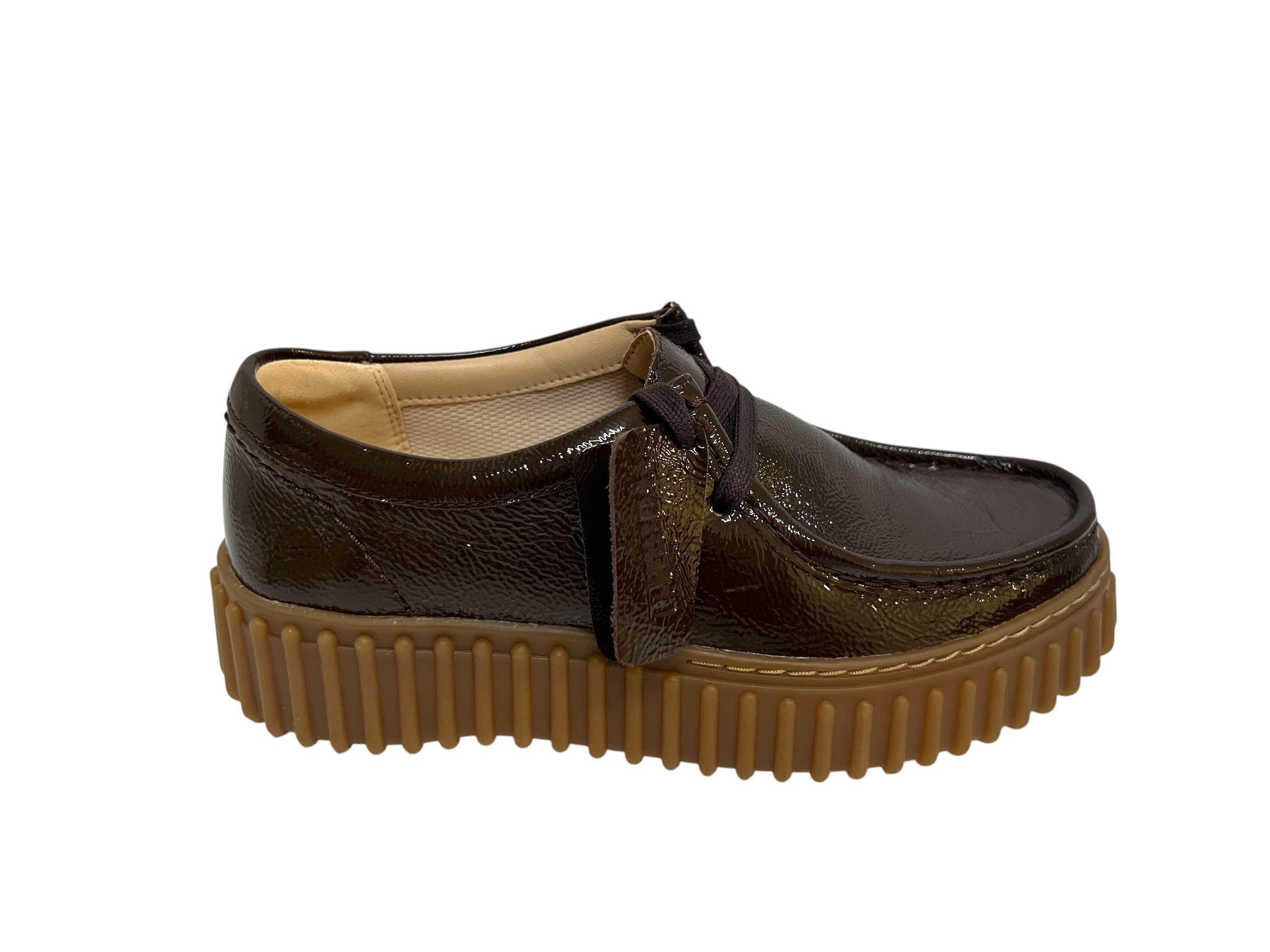 Clarks Schnürschuhe TORHILL BEE braun Lack Clarks Schnürschuhe TORHILL BEE braun Lack