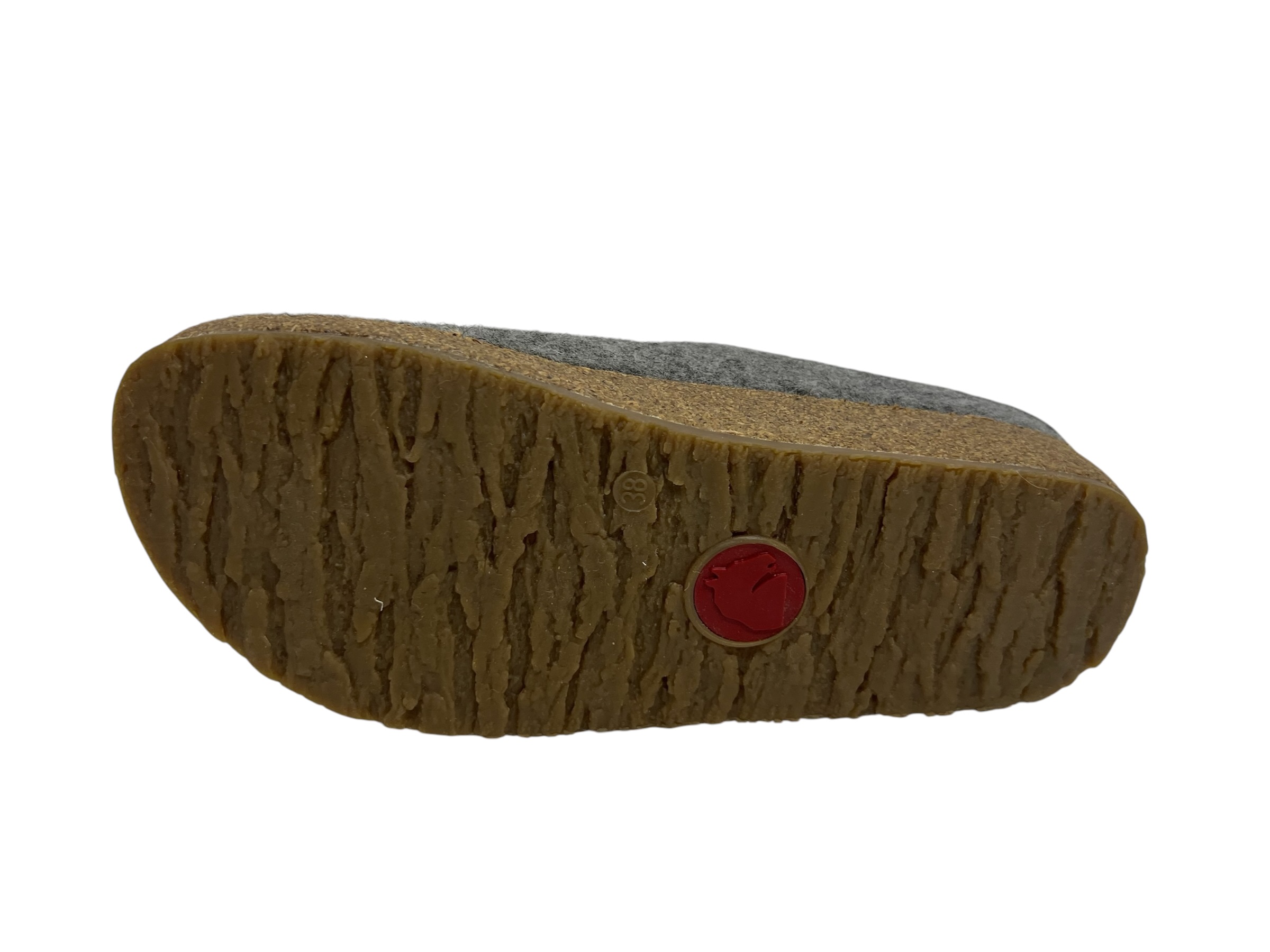 Haflinger Pantolette GRIZZLY KRIS grau