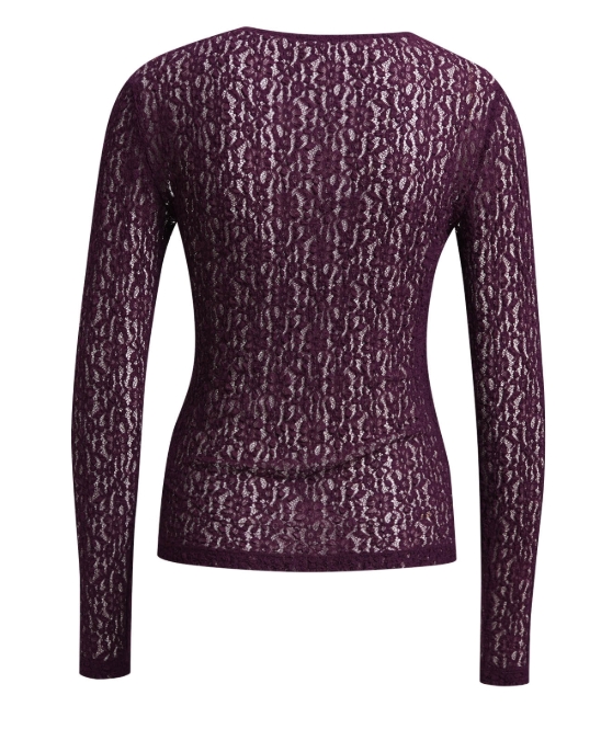 Smith & Soul Spitzen-Shirt plum Smith & Soul Spitzen-Shirt plum