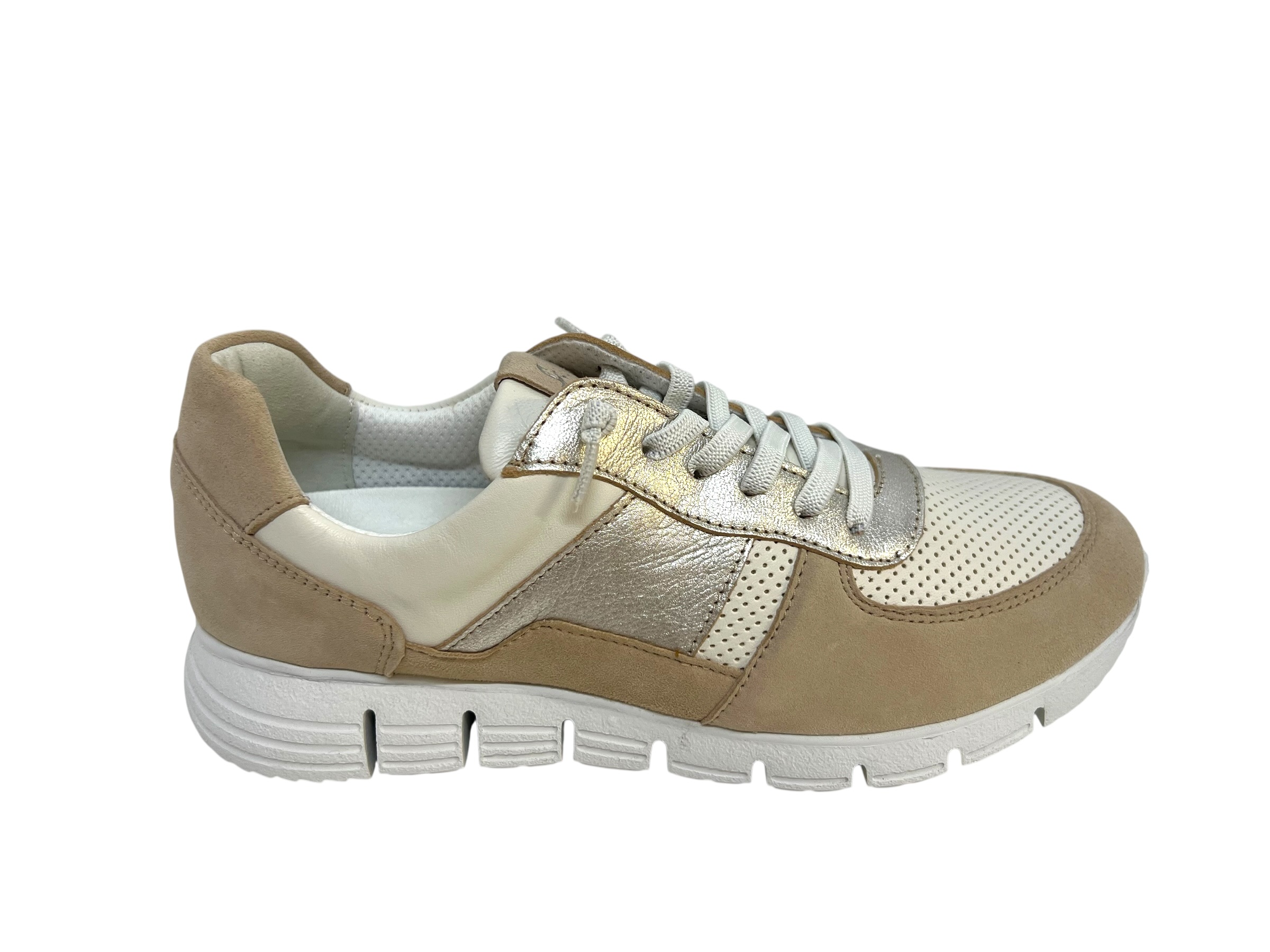 Sioux Schnürschuhe MOKRUNNER beige