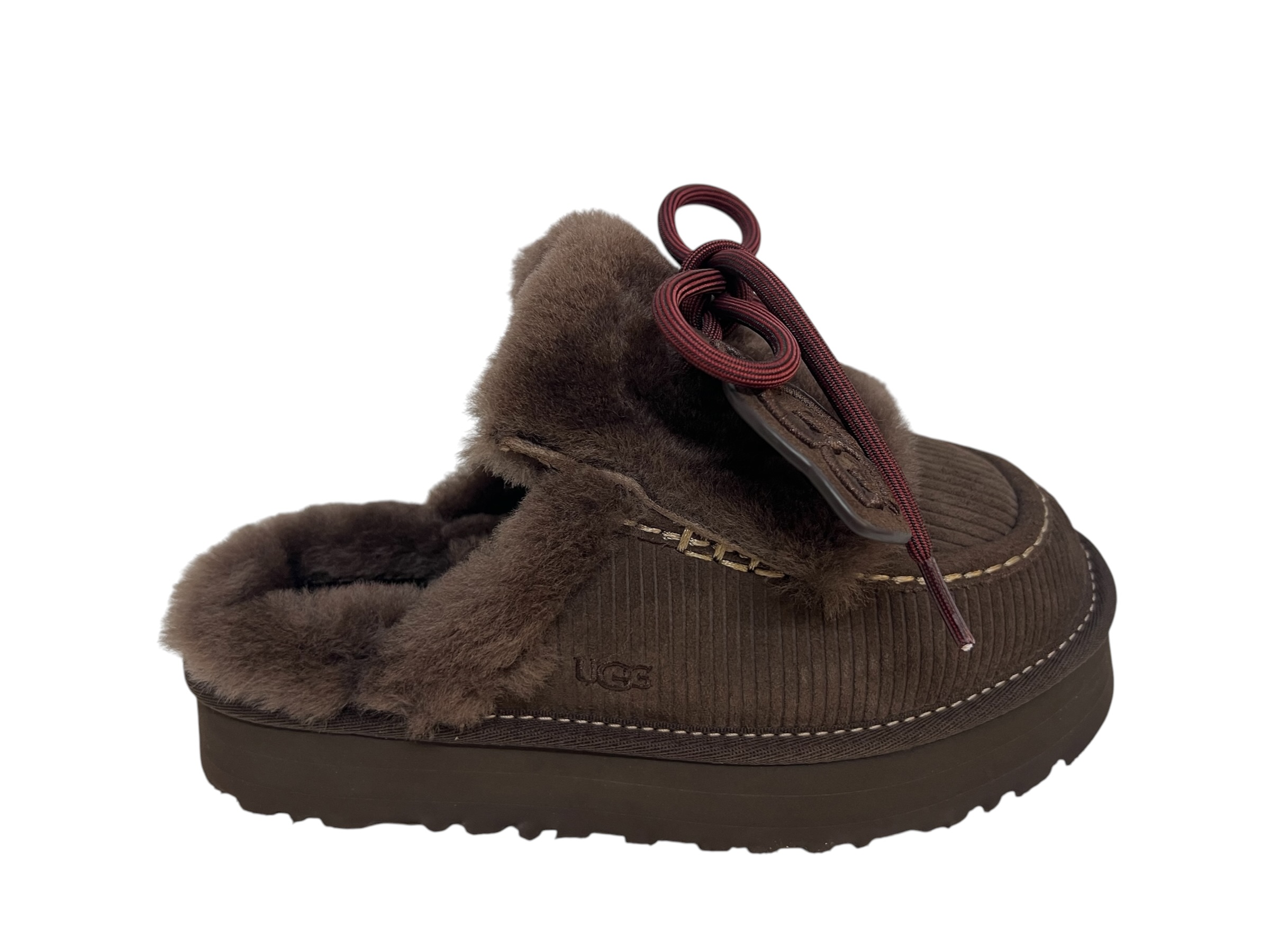 UGG Slipper DISQUETTE HERITAGE dunkelbraun