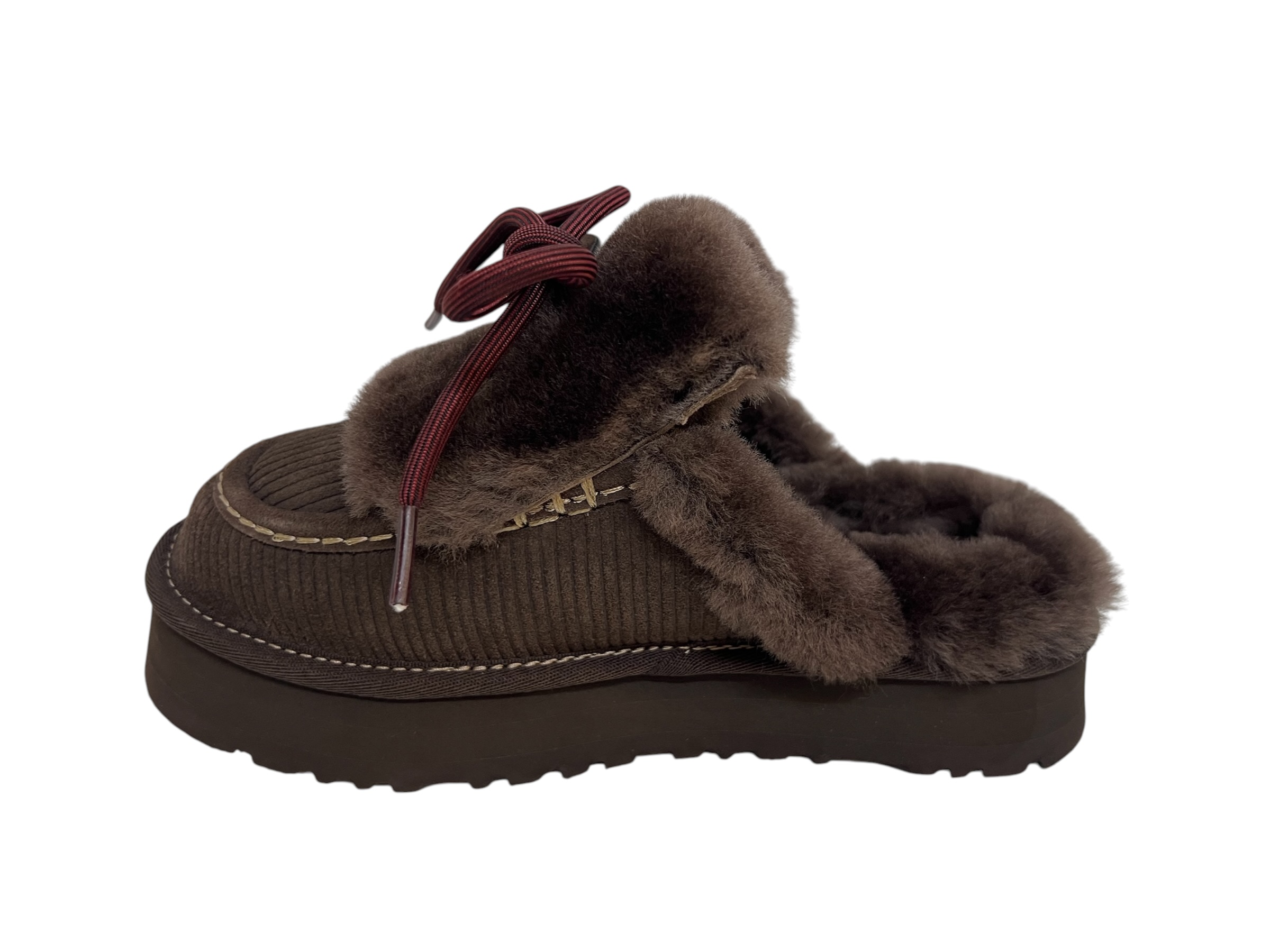 UGG Slipper DISQUETTE HERITAGE dunkelbraun